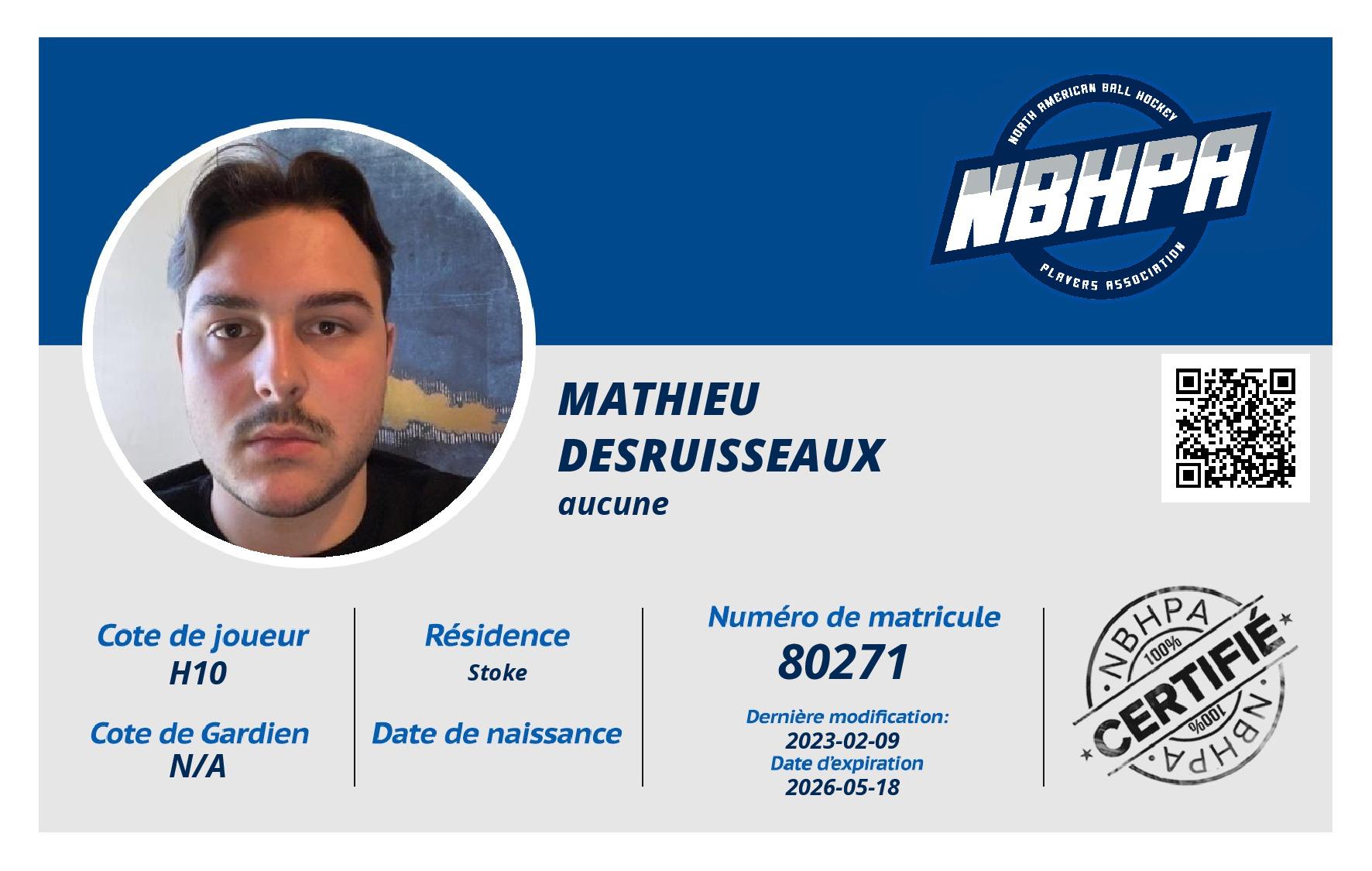 Mathieu Desruisseaux 