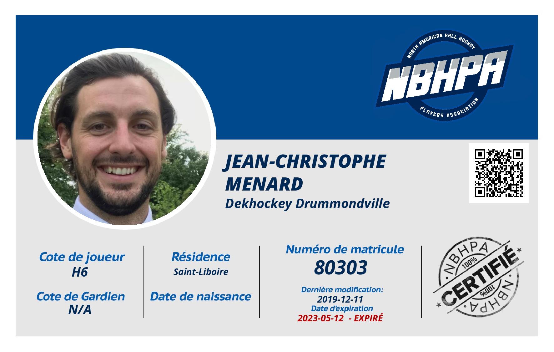 Jean-Christophe  Menard