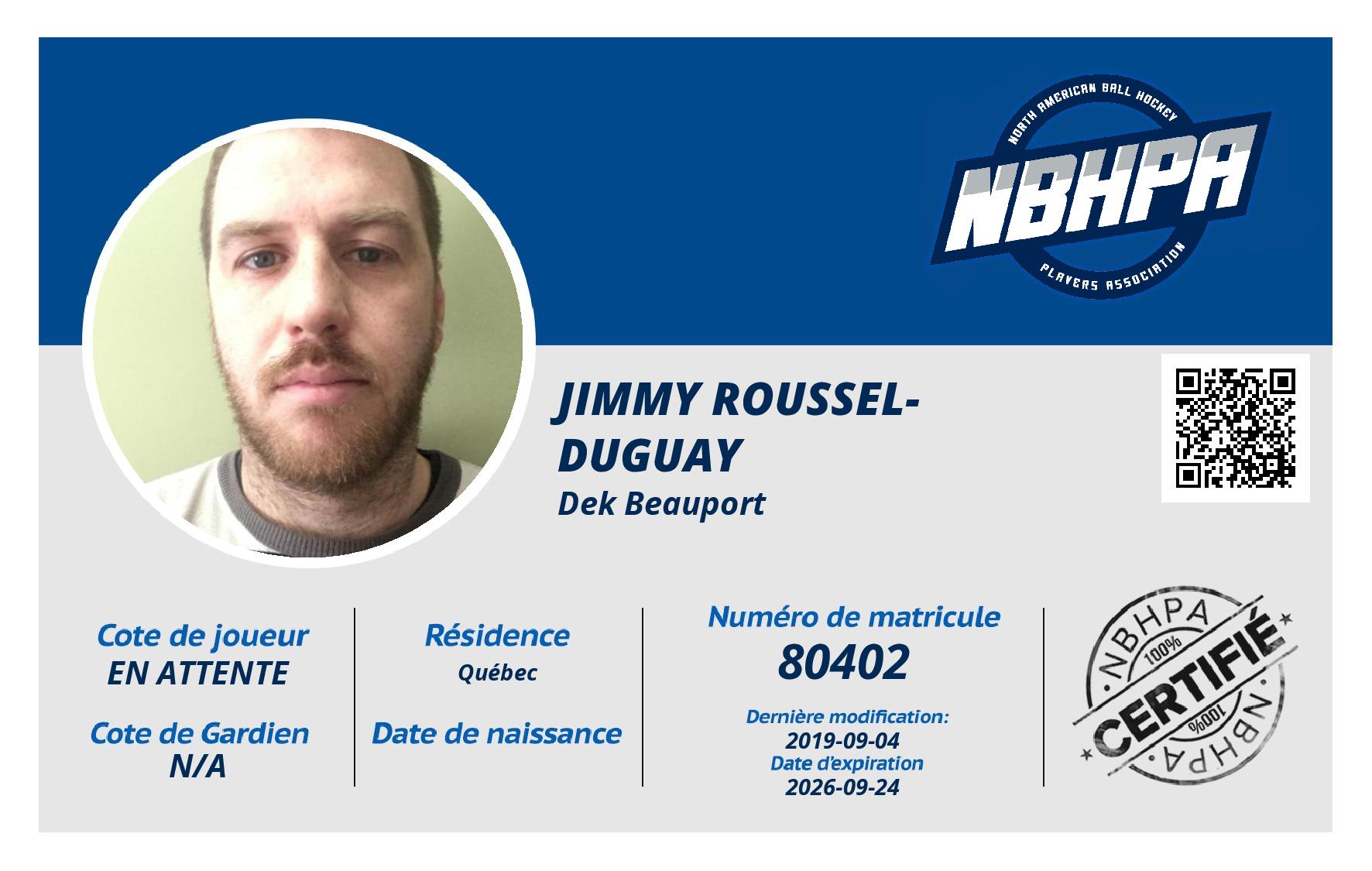 Jimmy Roussel-Duguay