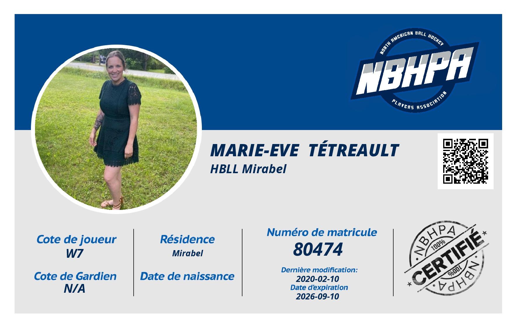 Marie-Eve  Tétreault