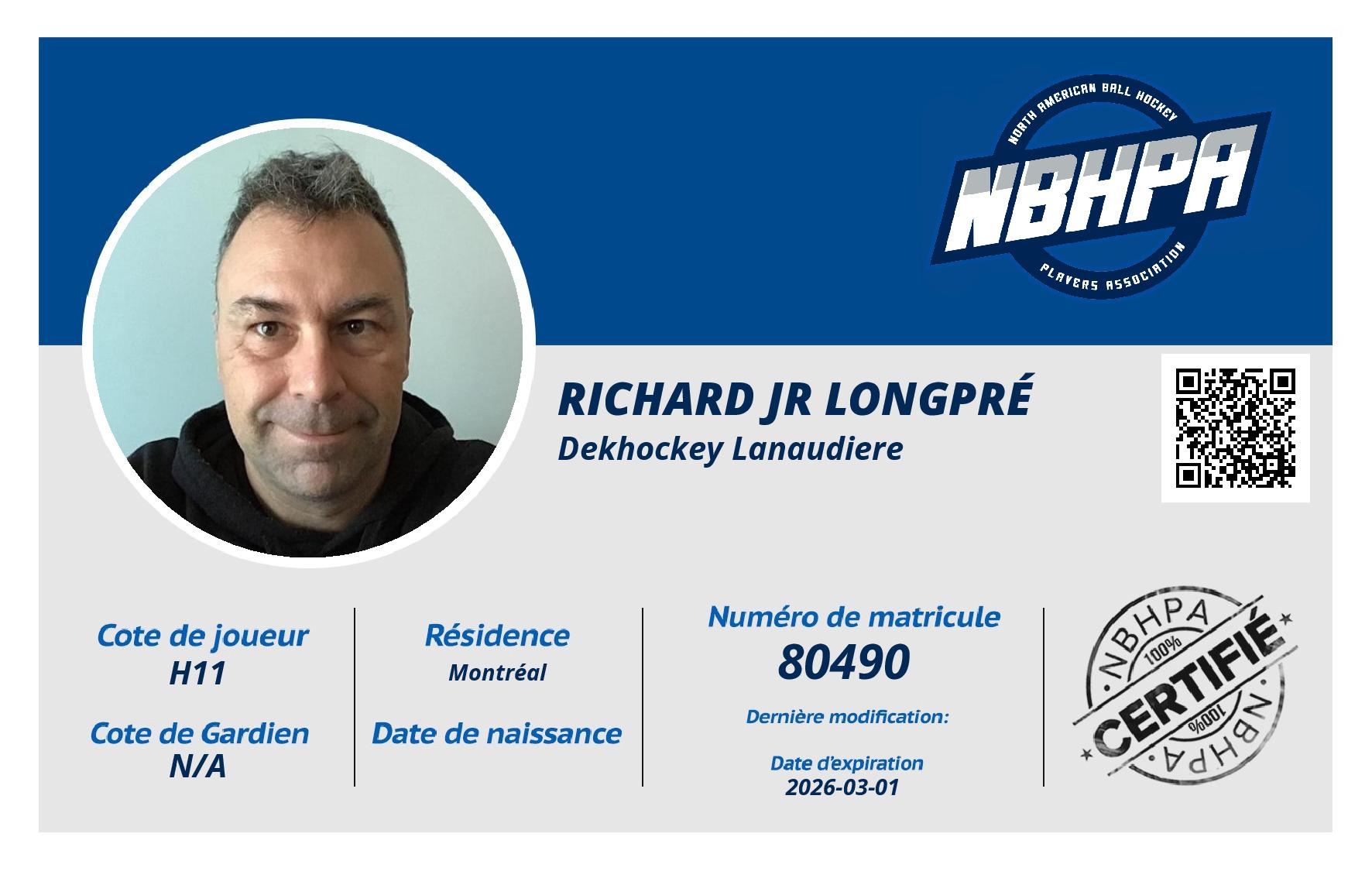 Richard Jr Longpré