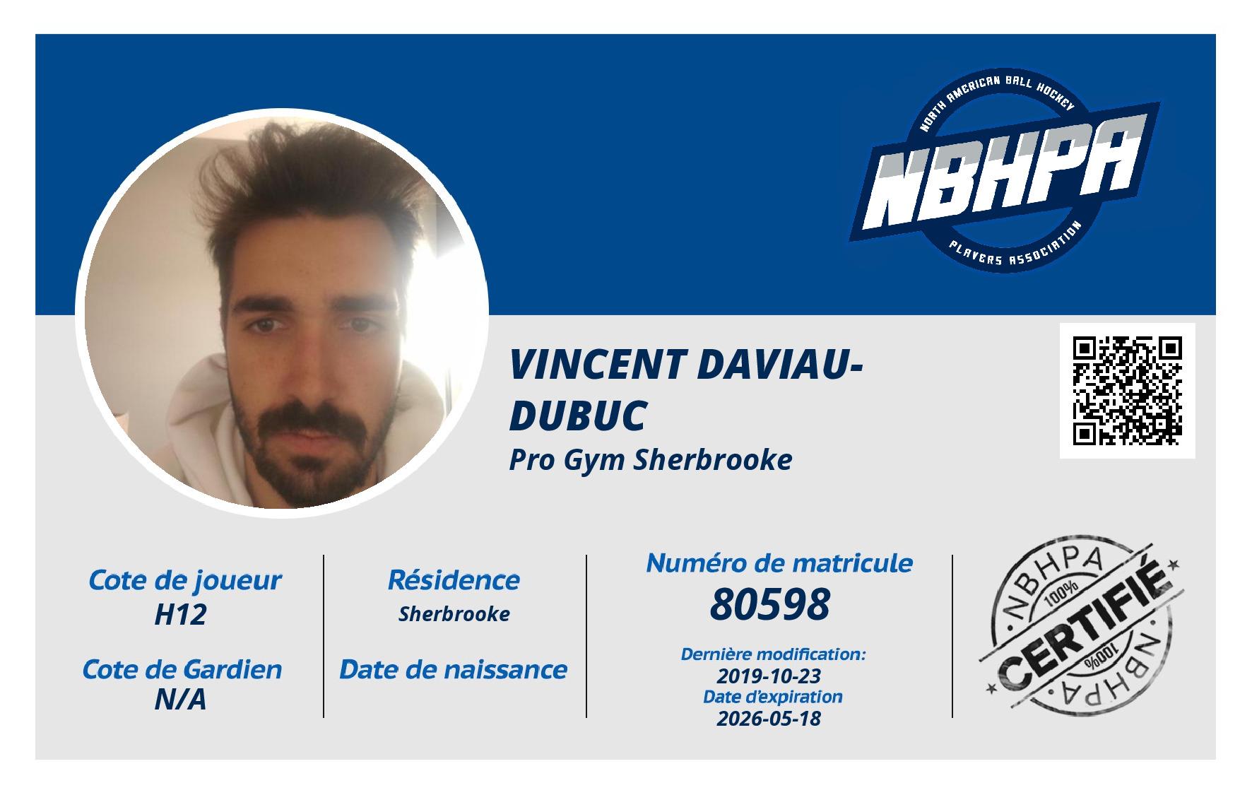 Vincent Daviau-Dubuc