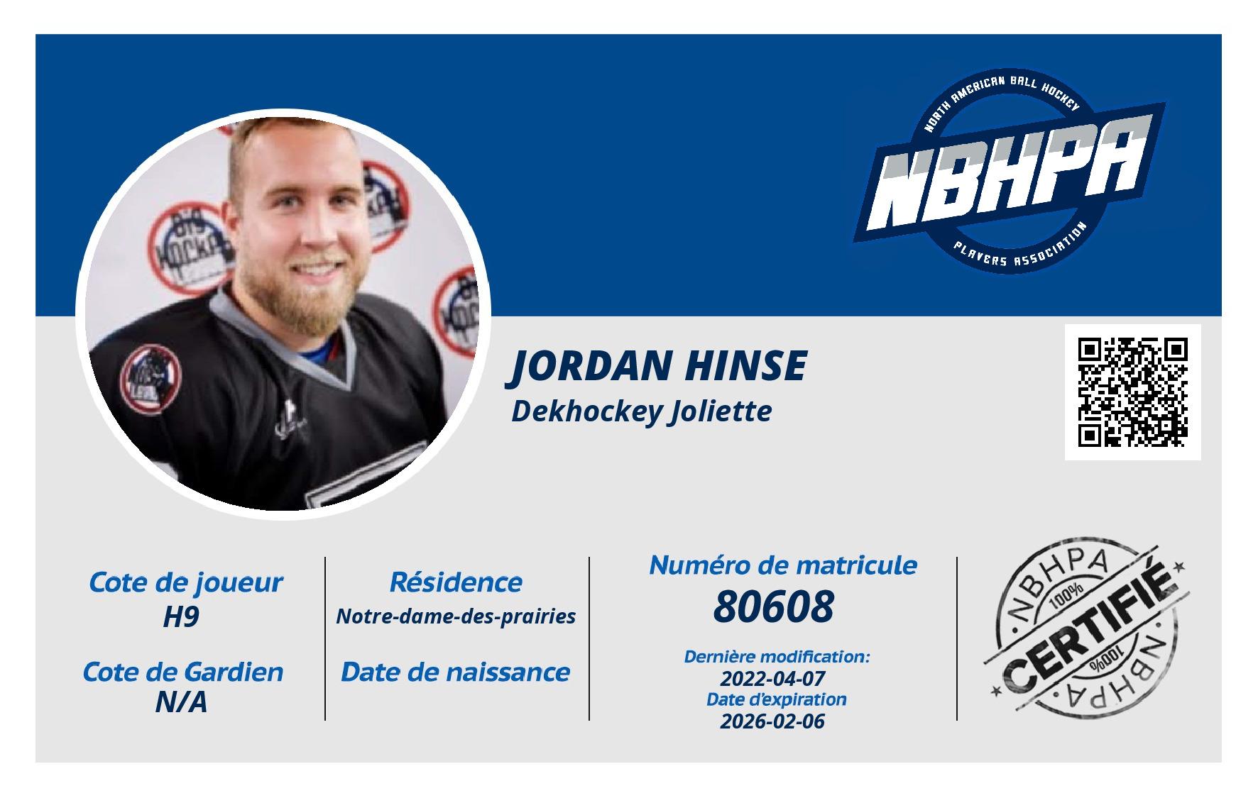 Jordan Hinse