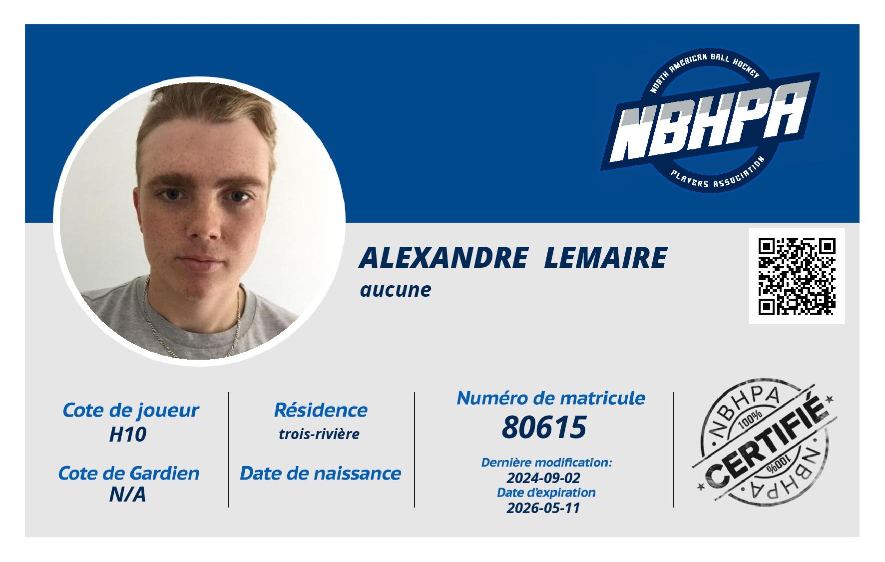 Alexandre  Lemaire
