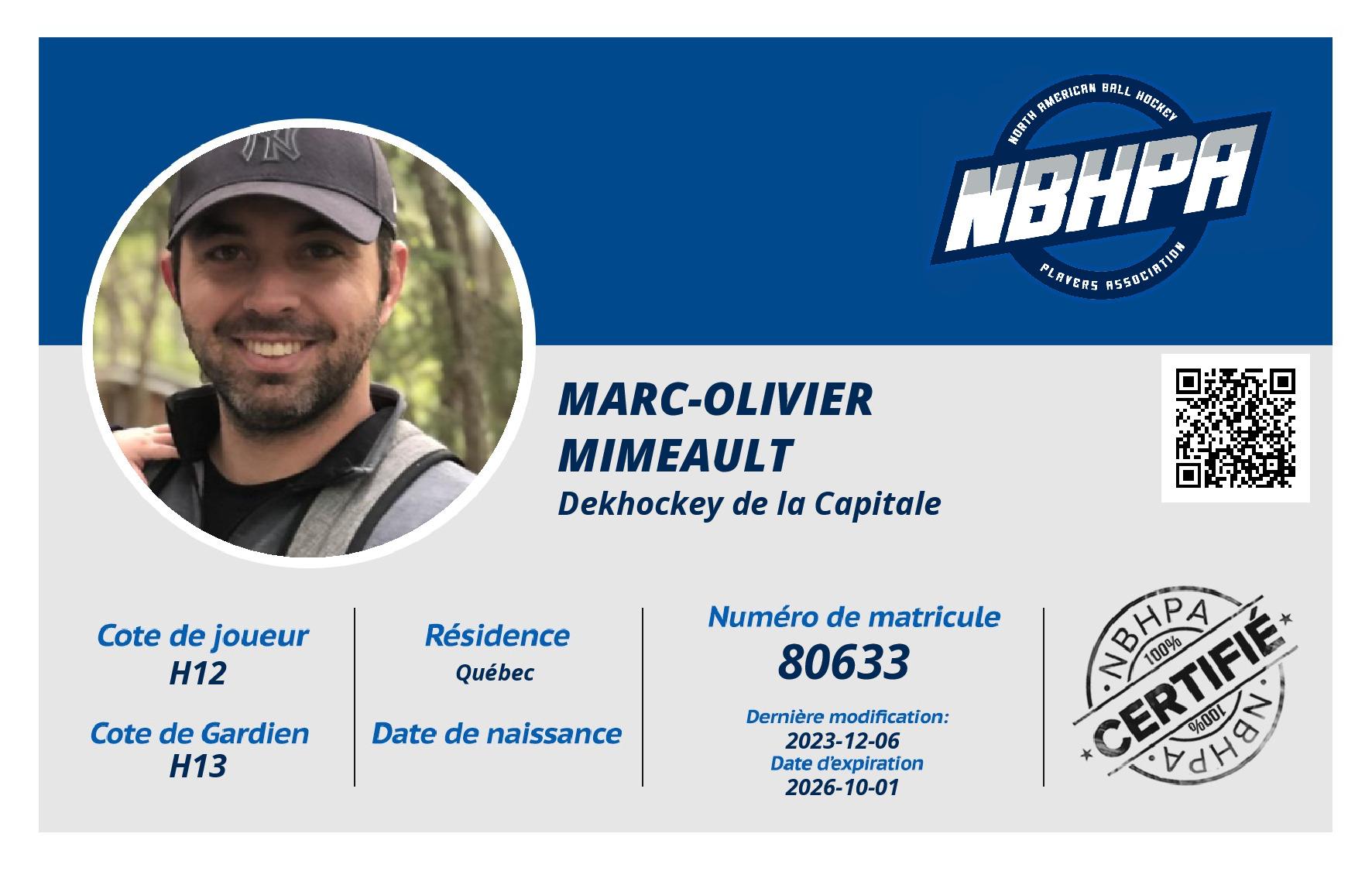 Marc-Olivier  Mimeault