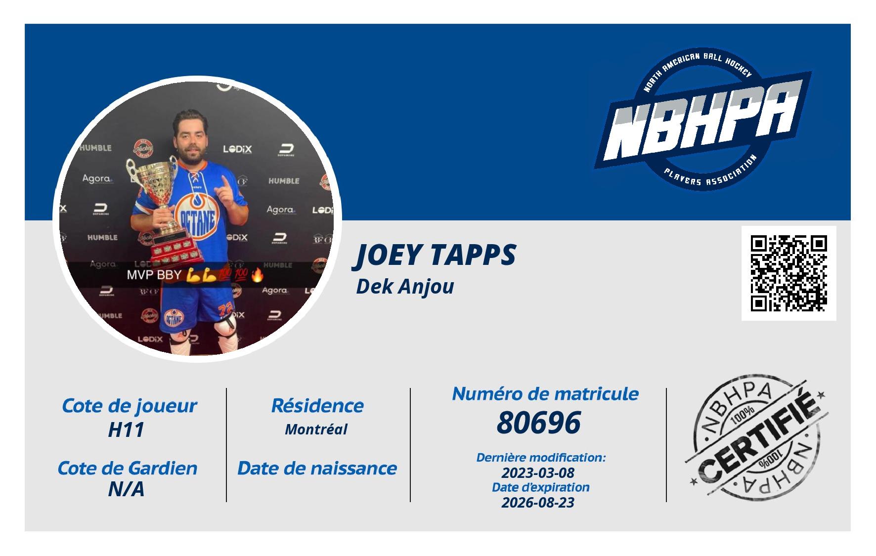 Joey Tapps