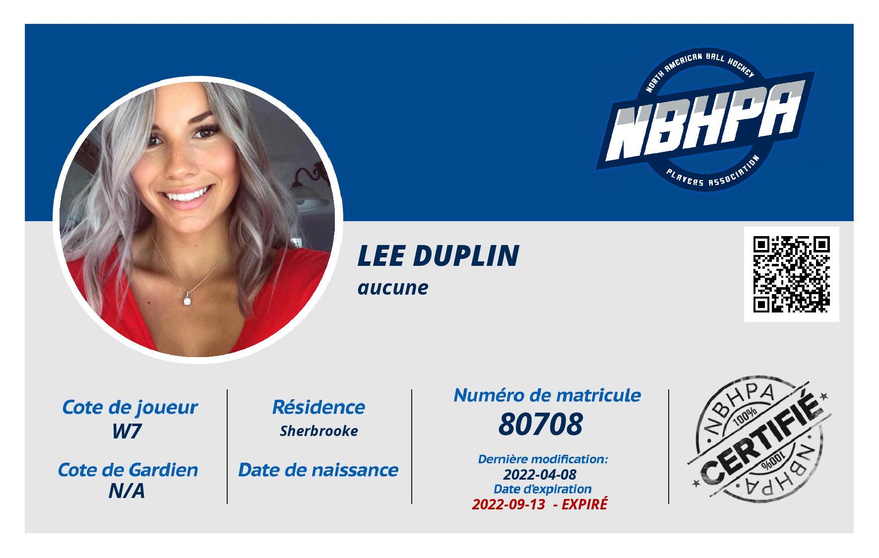 Lee Duplin