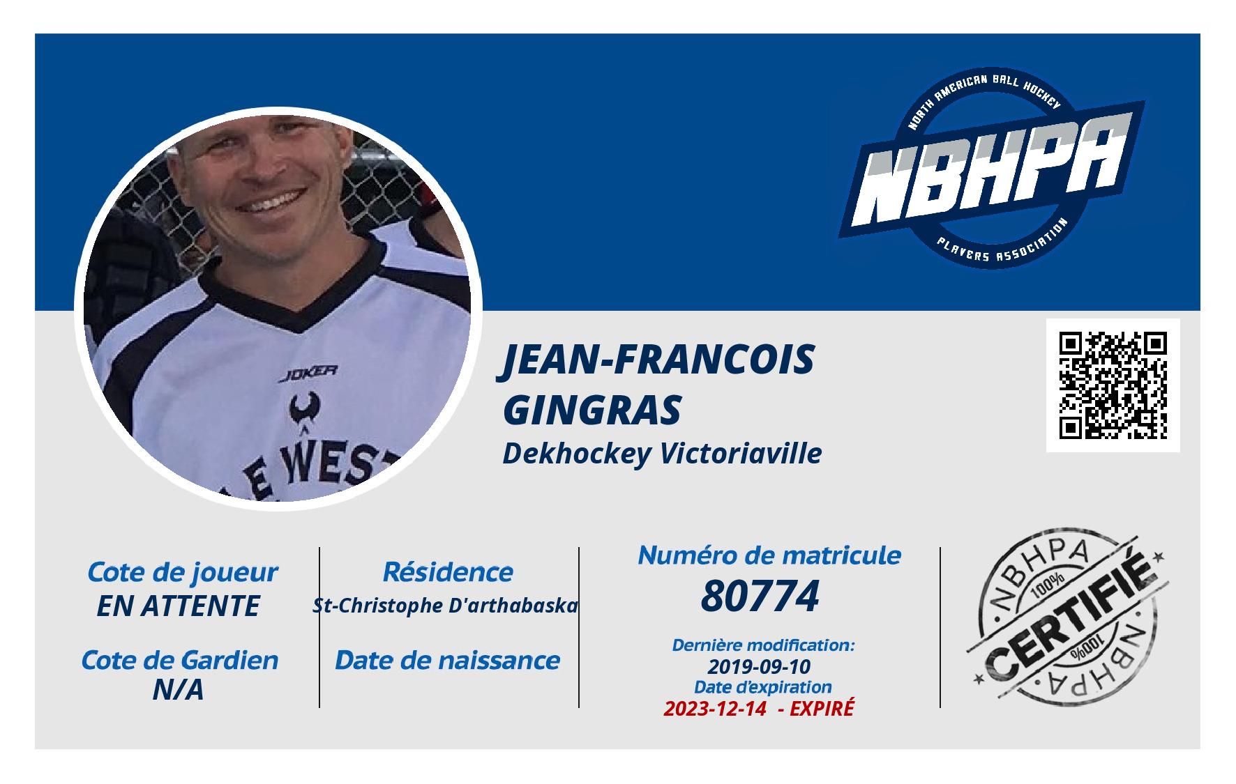 Jean-francois  Gingras 