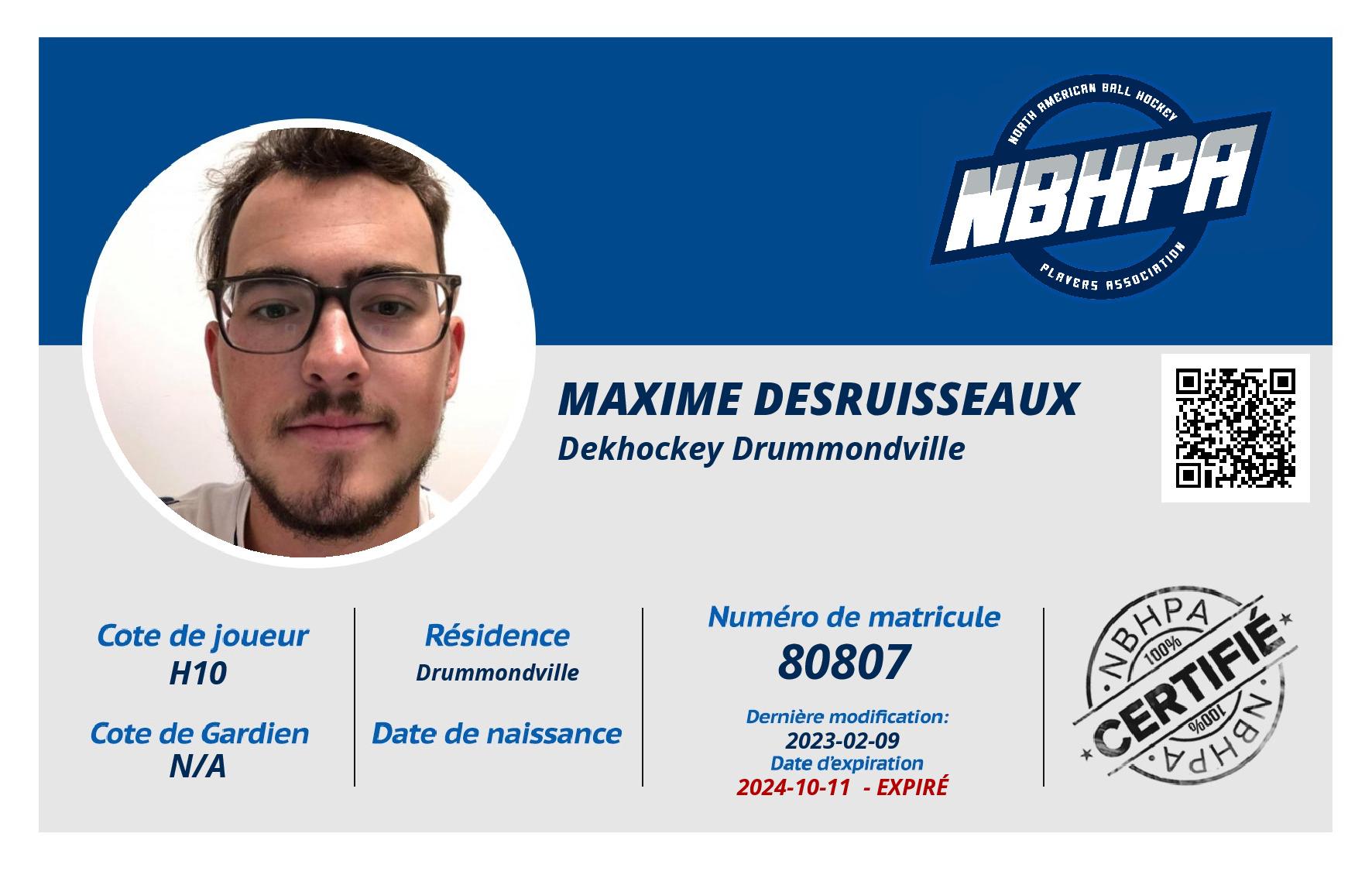 Maxime Desruisseaux