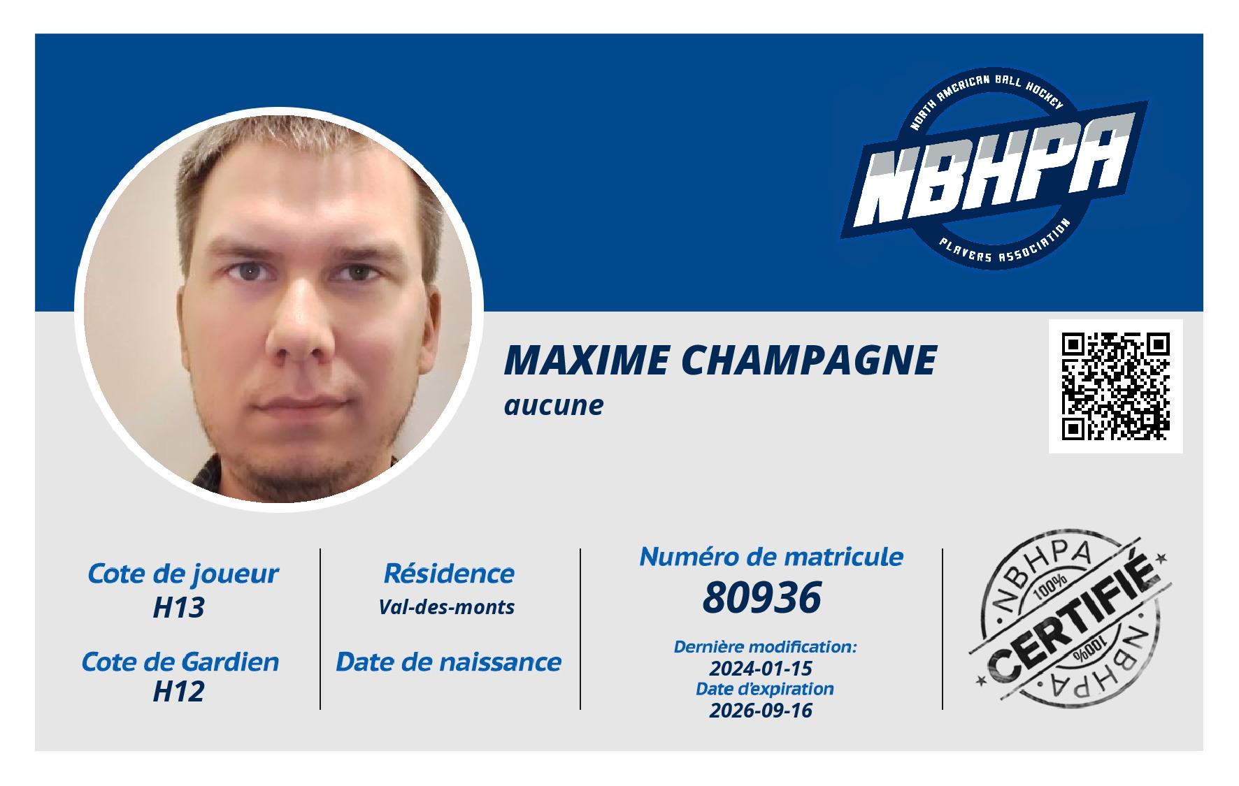 Maxime Champagne