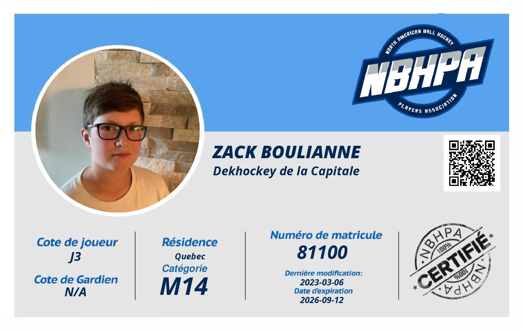 Zack Boulianne