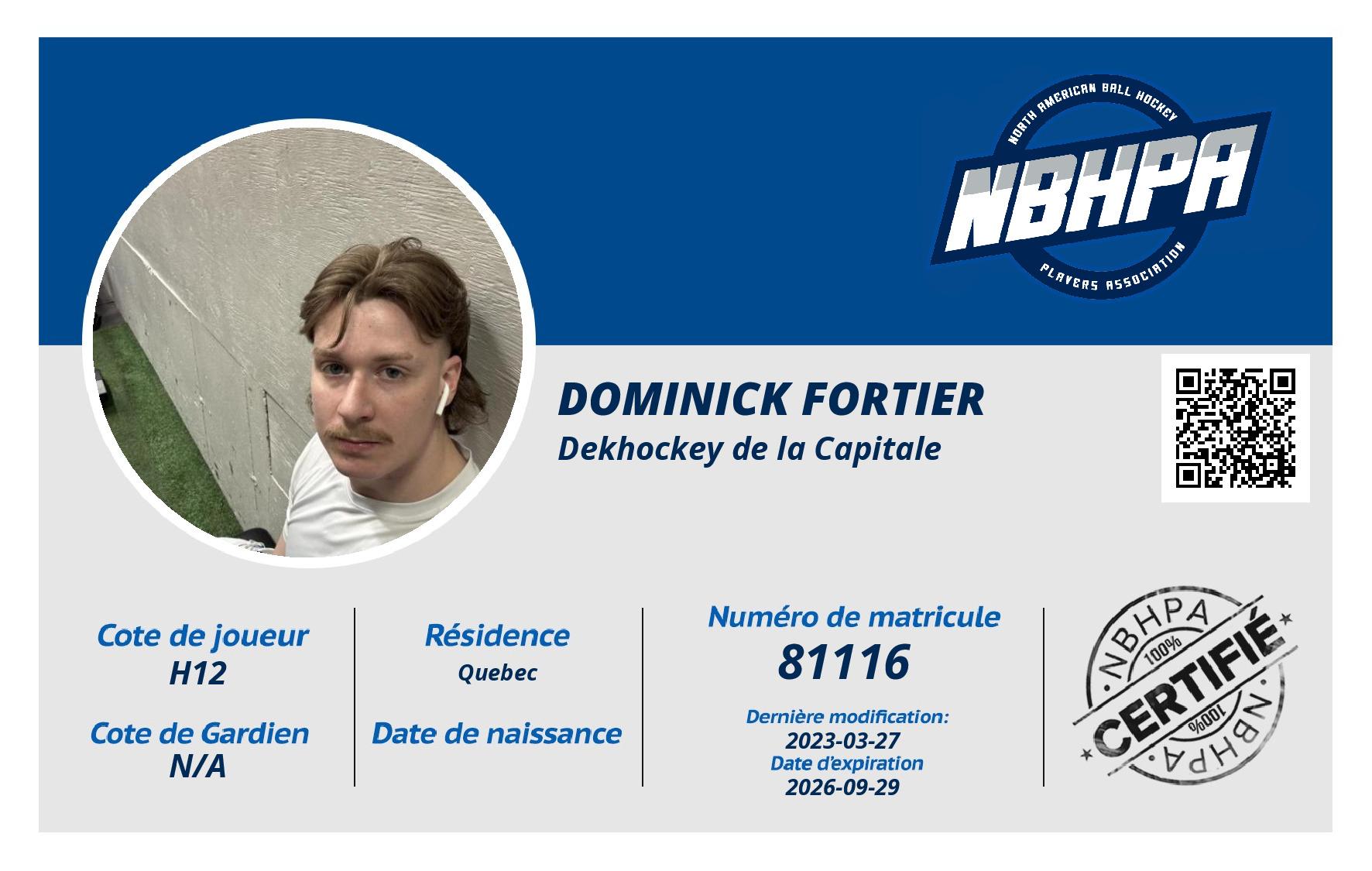 Dominick Fortier