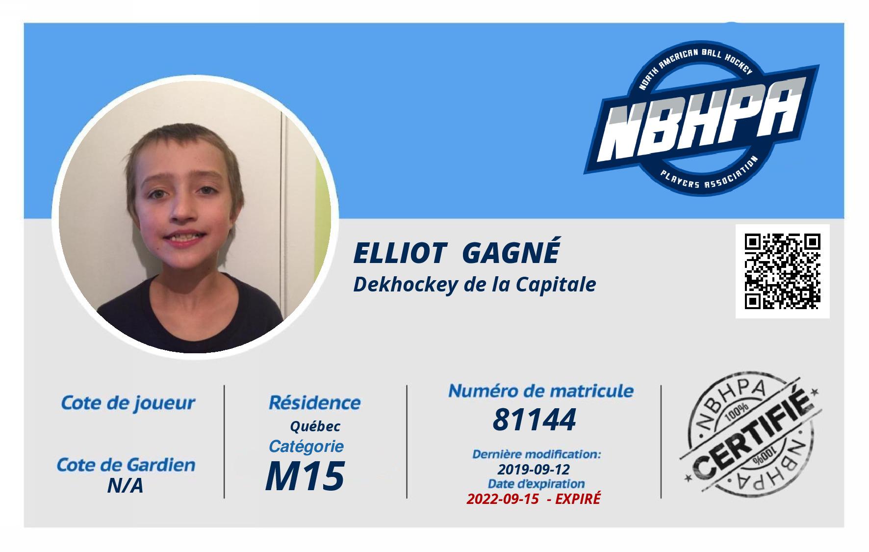 Elliot  Gagné 