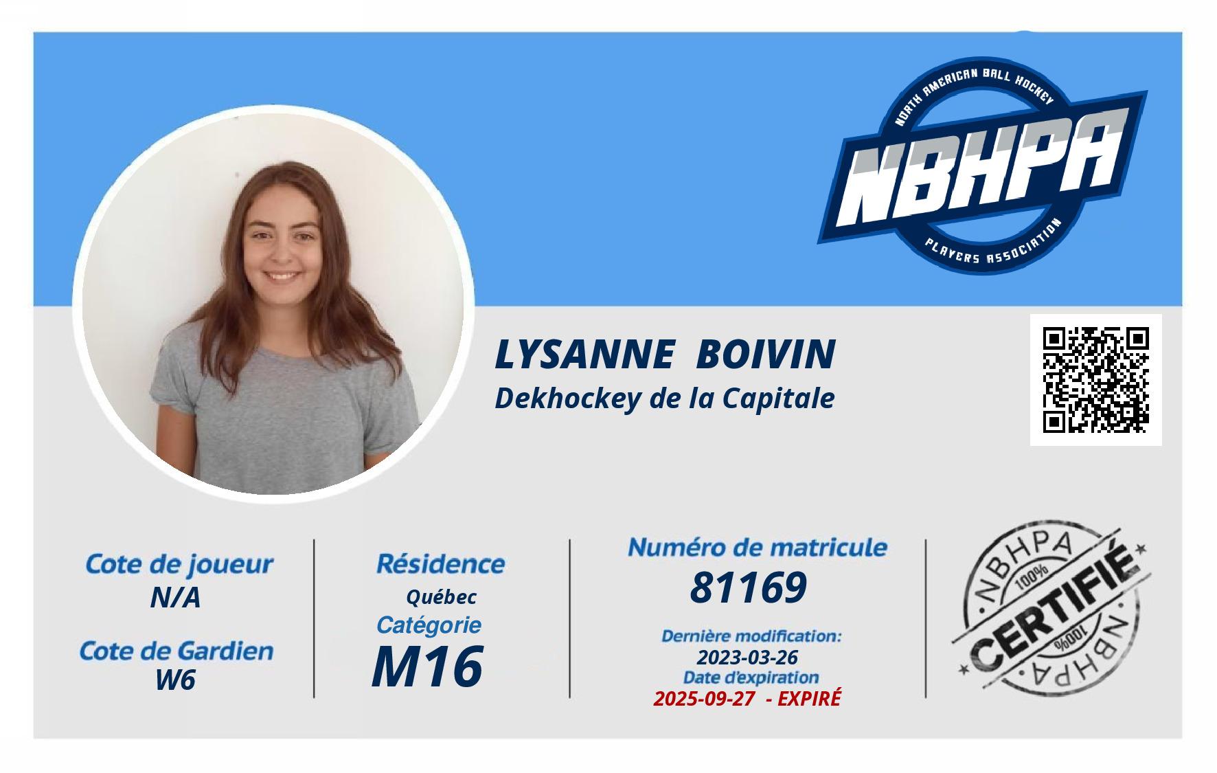 Lysanne  Boivin