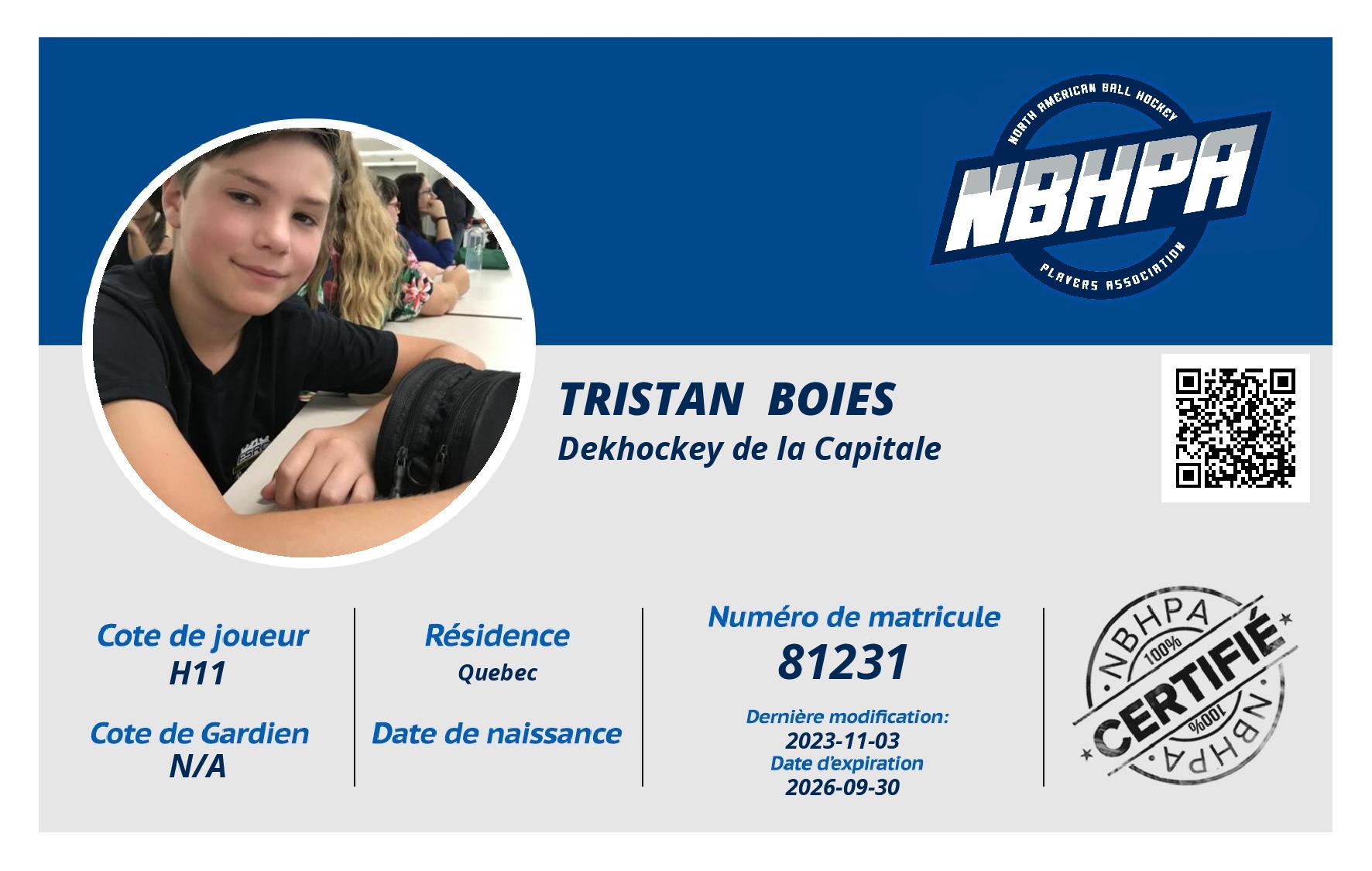 Tristan  Boies