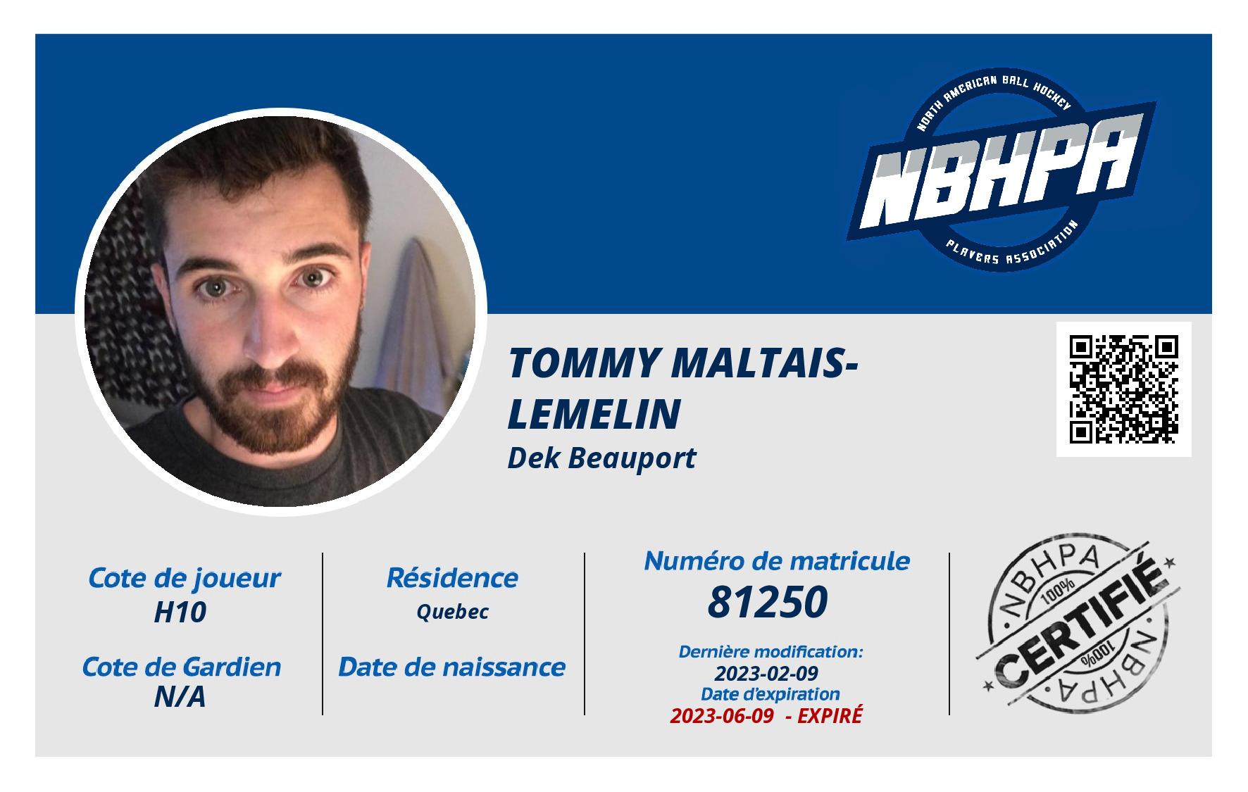 Tommy Maltais-Lemelin