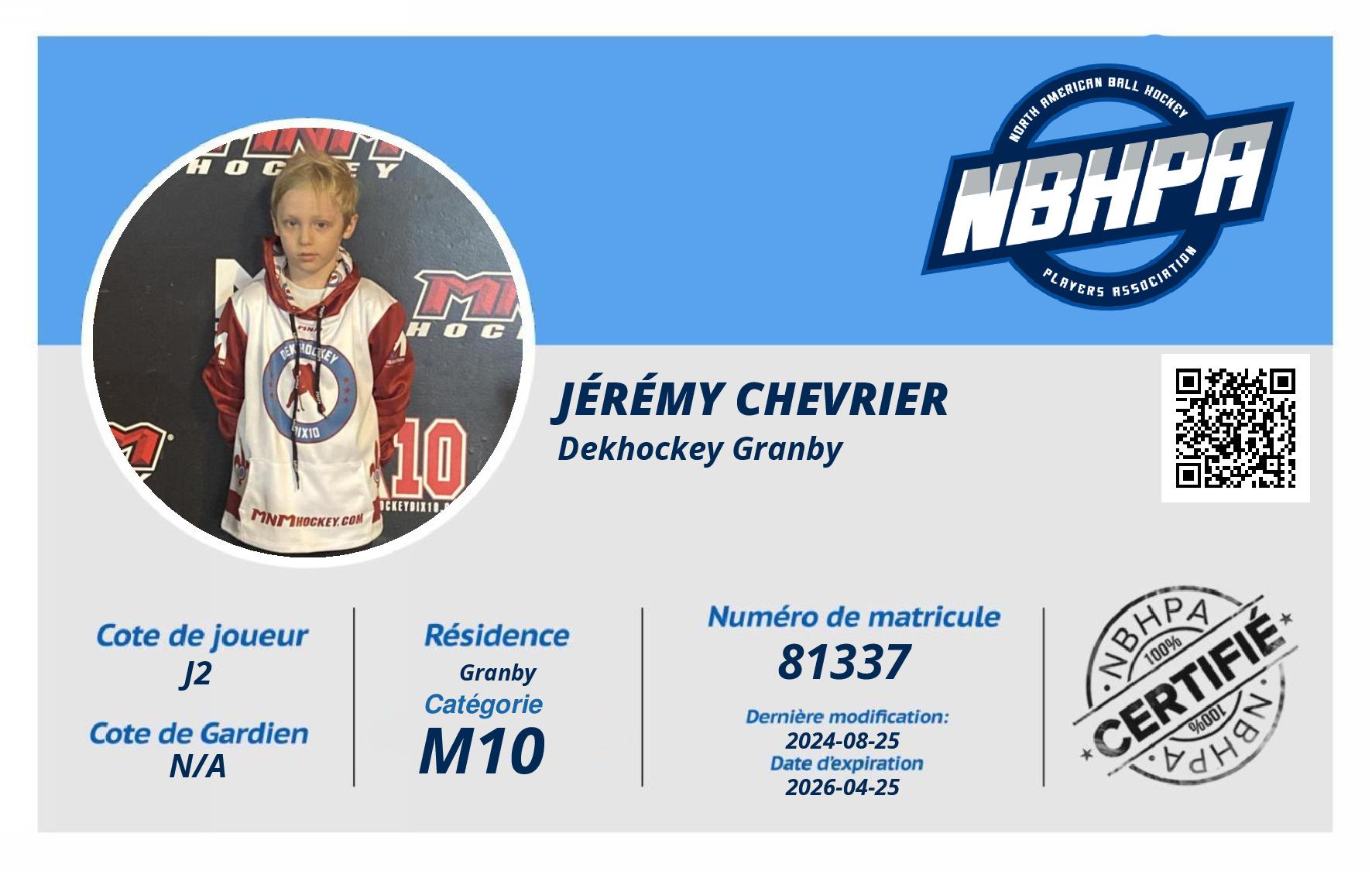 Jérémy Chevrier