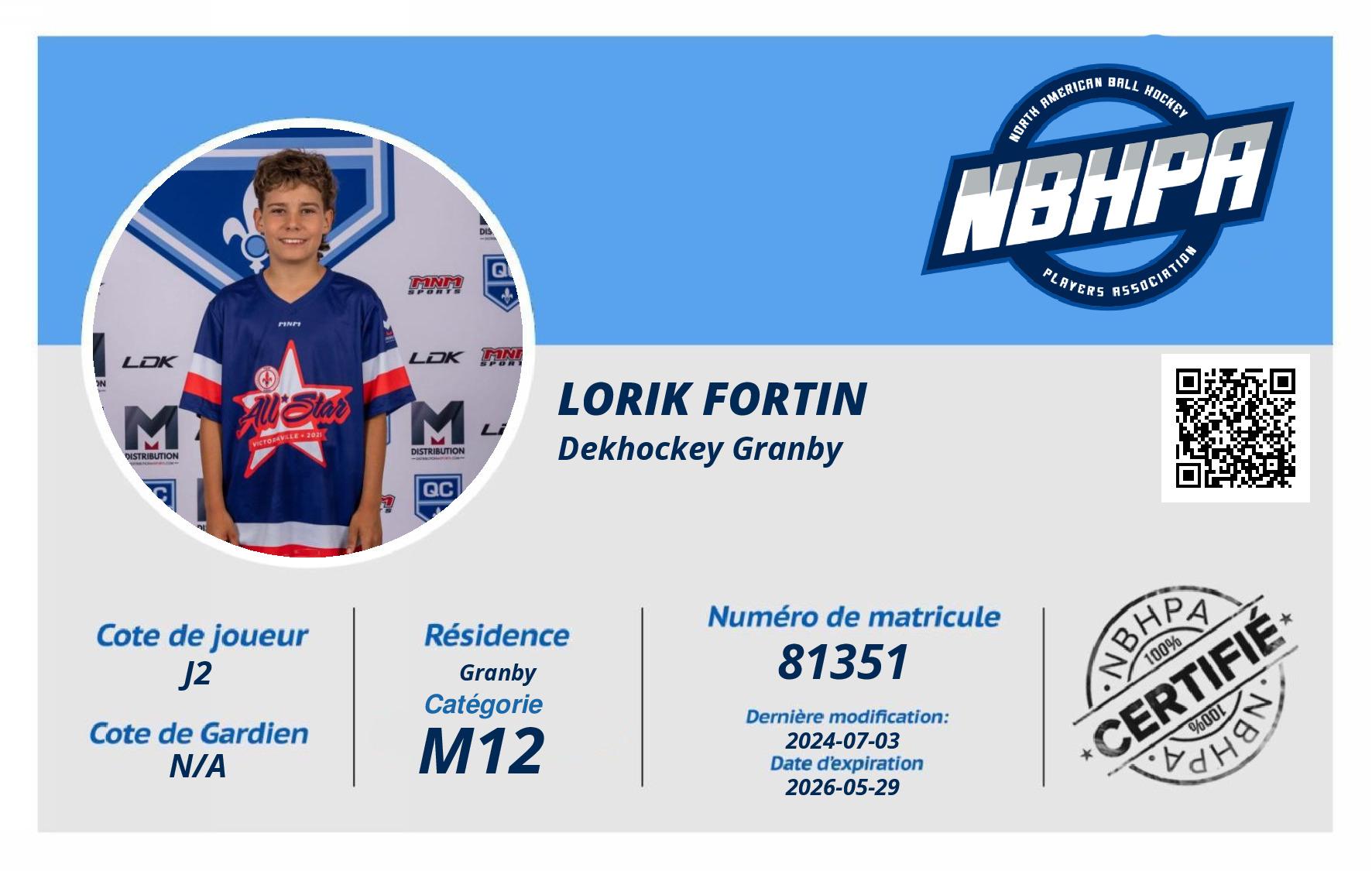 Lorik Fortin