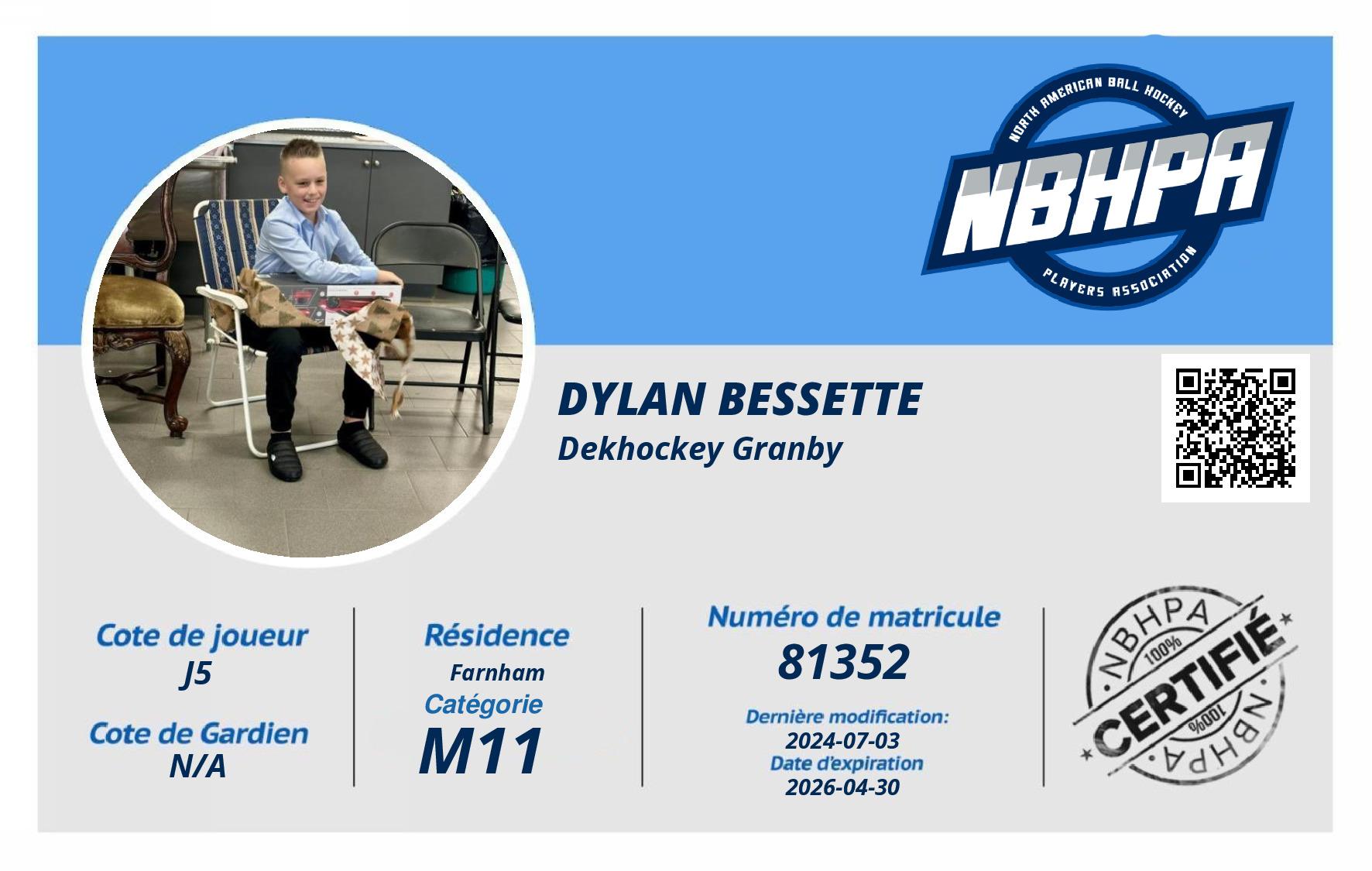 Dylan Bessette
