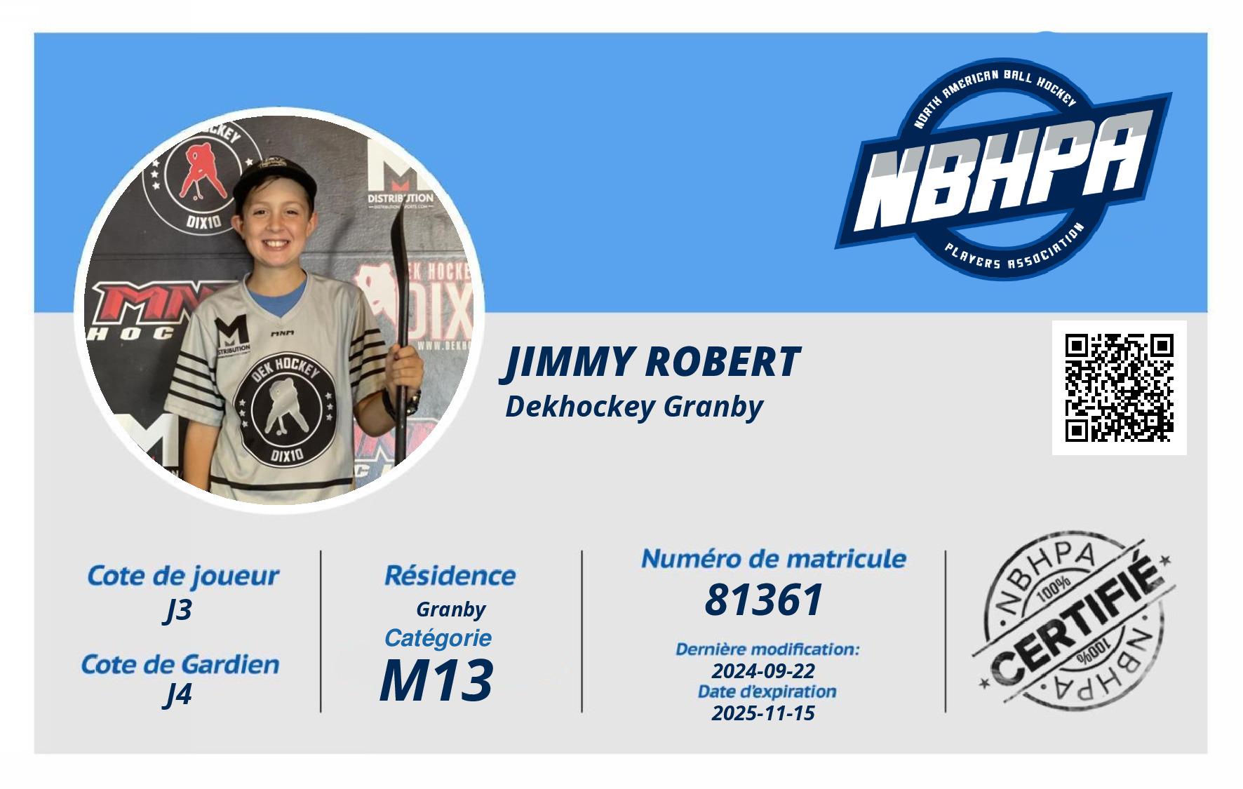 Jimmy Robert