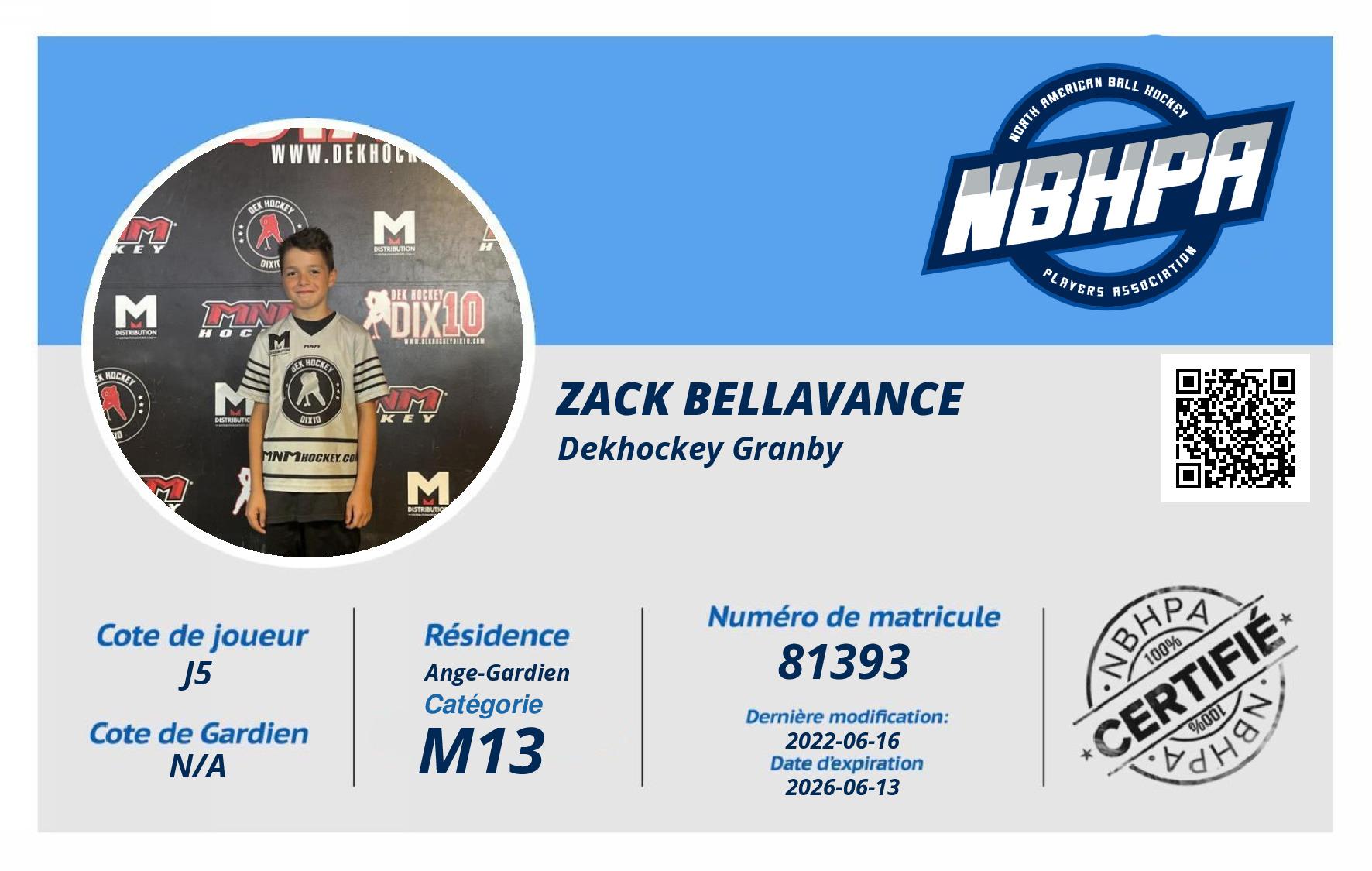 Zack Bellavance