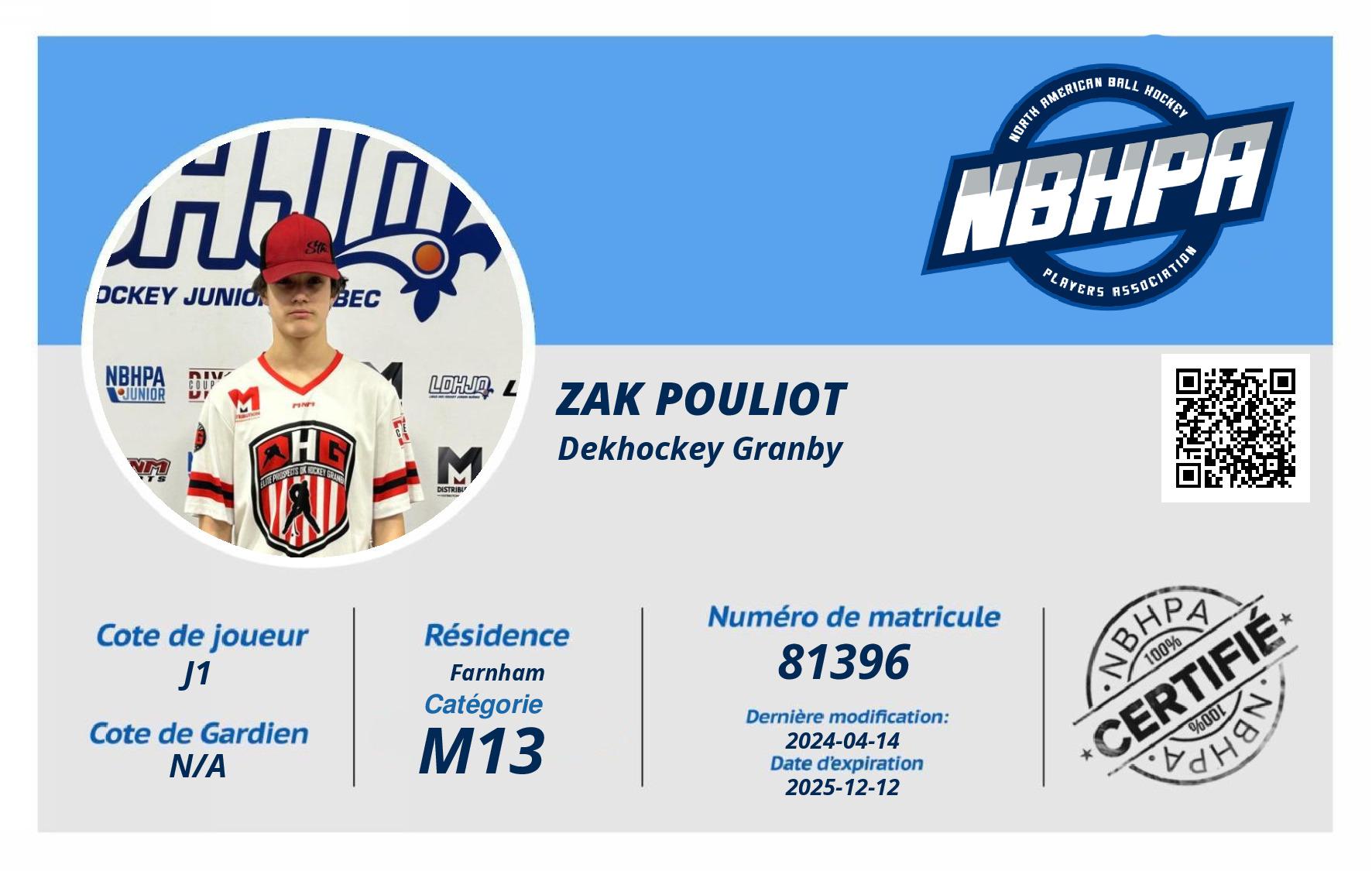 Zak Pouliot