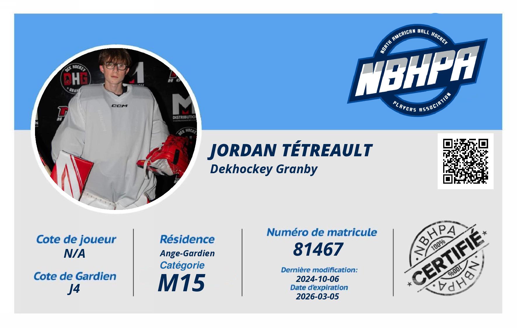 Jordan Tétreault