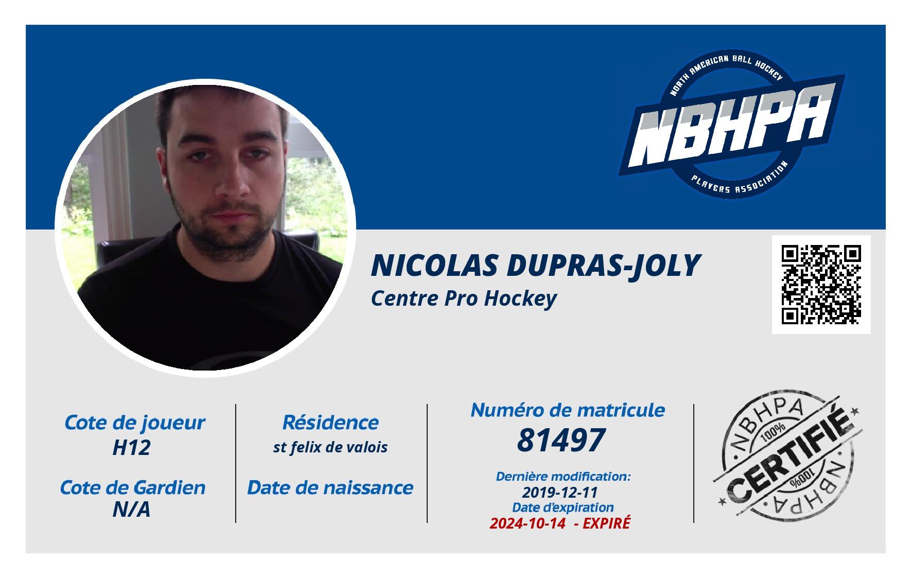 Nicolas Dupras-Joly