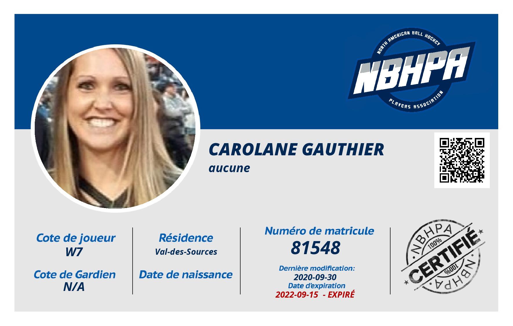 Carolane Gauthier