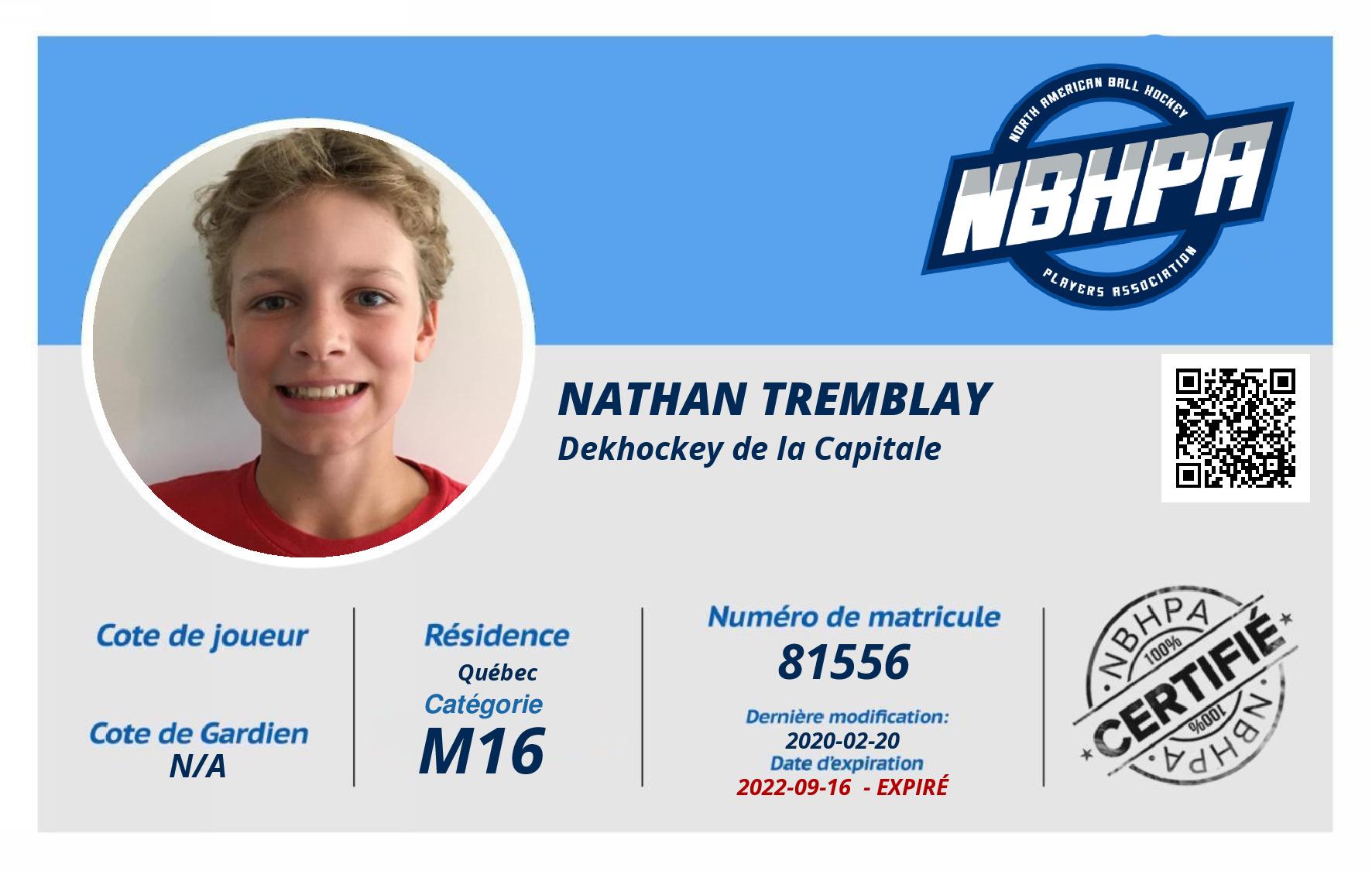 Nathan Tremblay