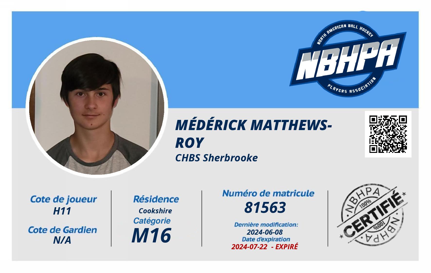 Médérick Matthews-Roy