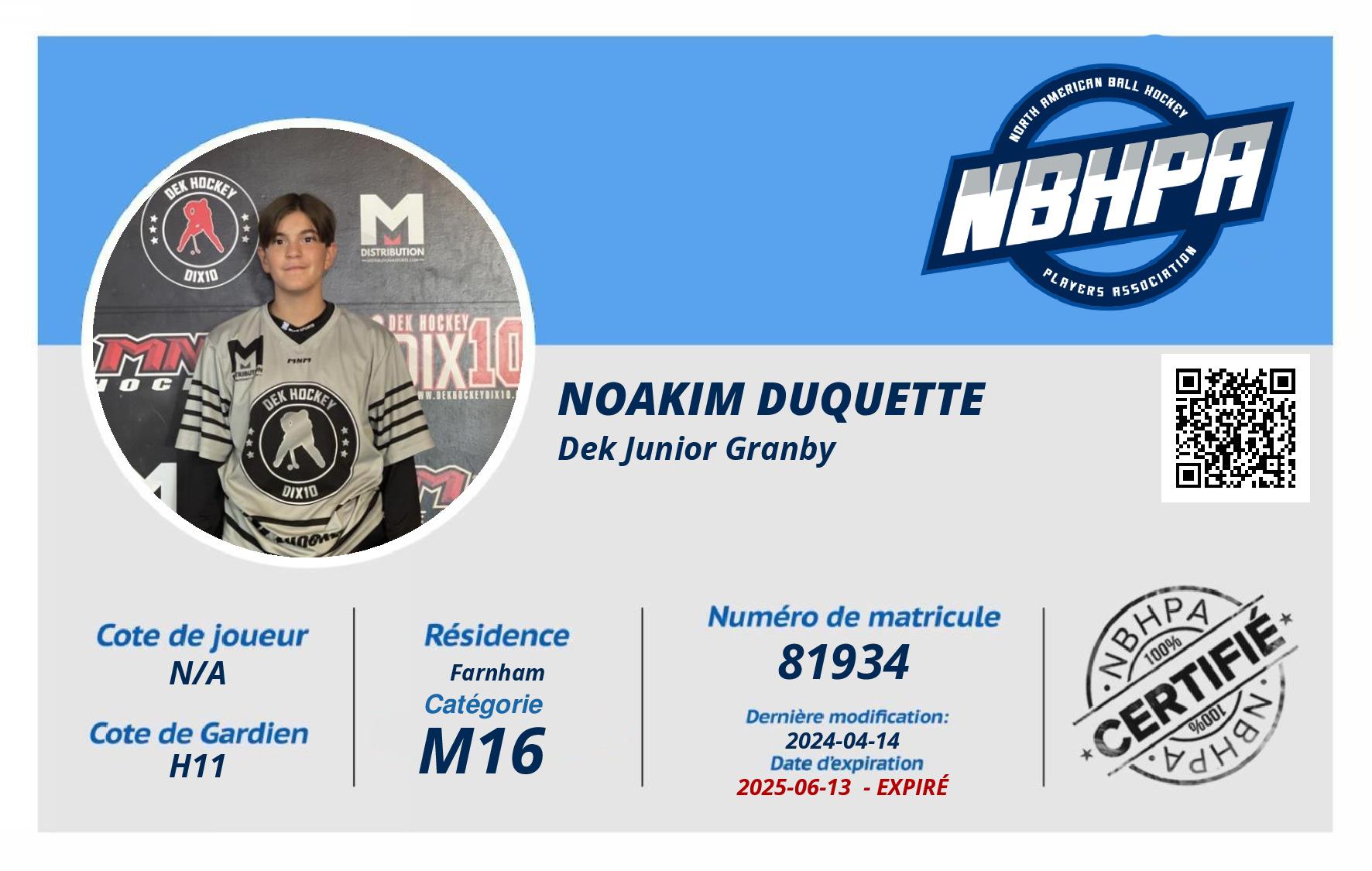 Noakim Duquette