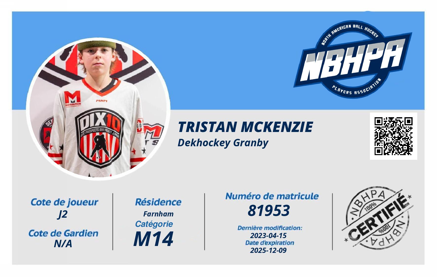 Tristan Mckenzie