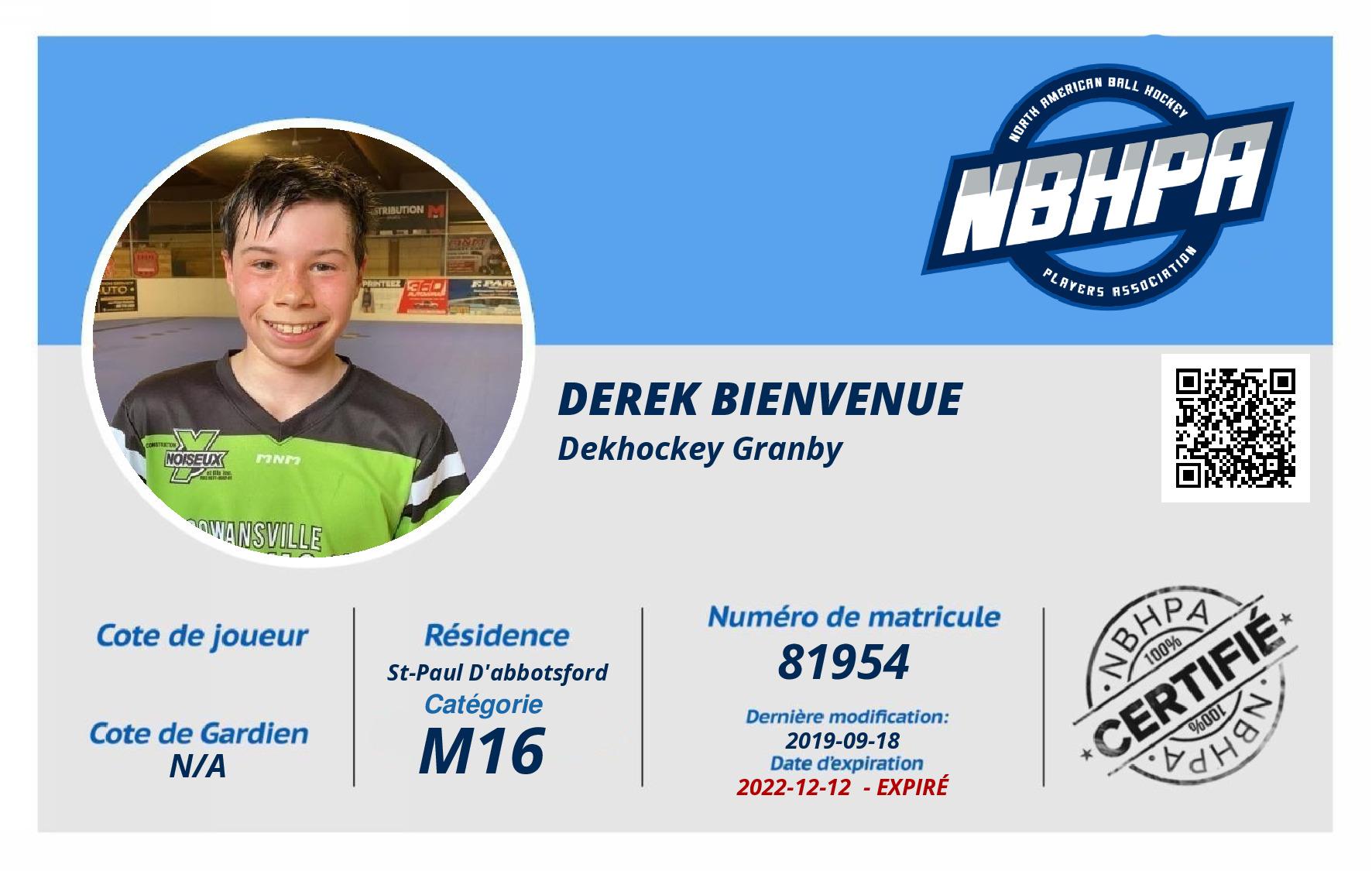 Derek Bienvenue