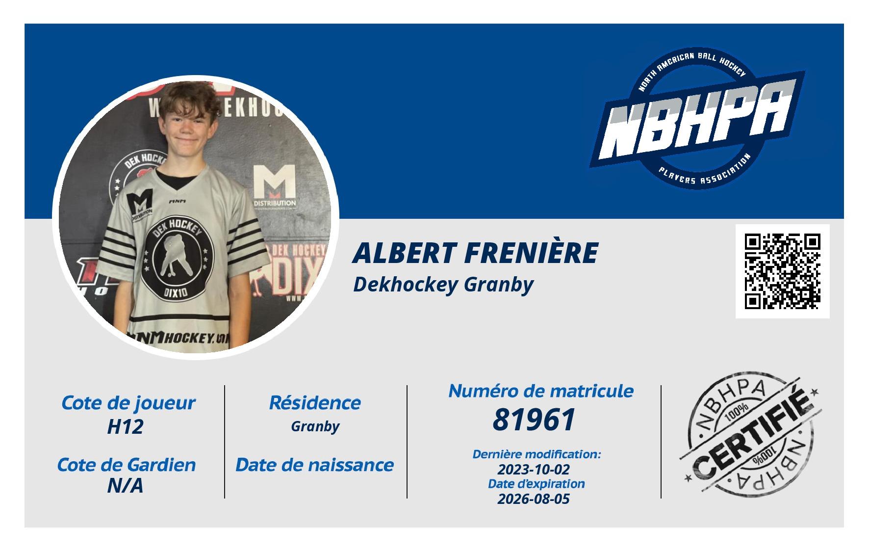 Albert Frenière