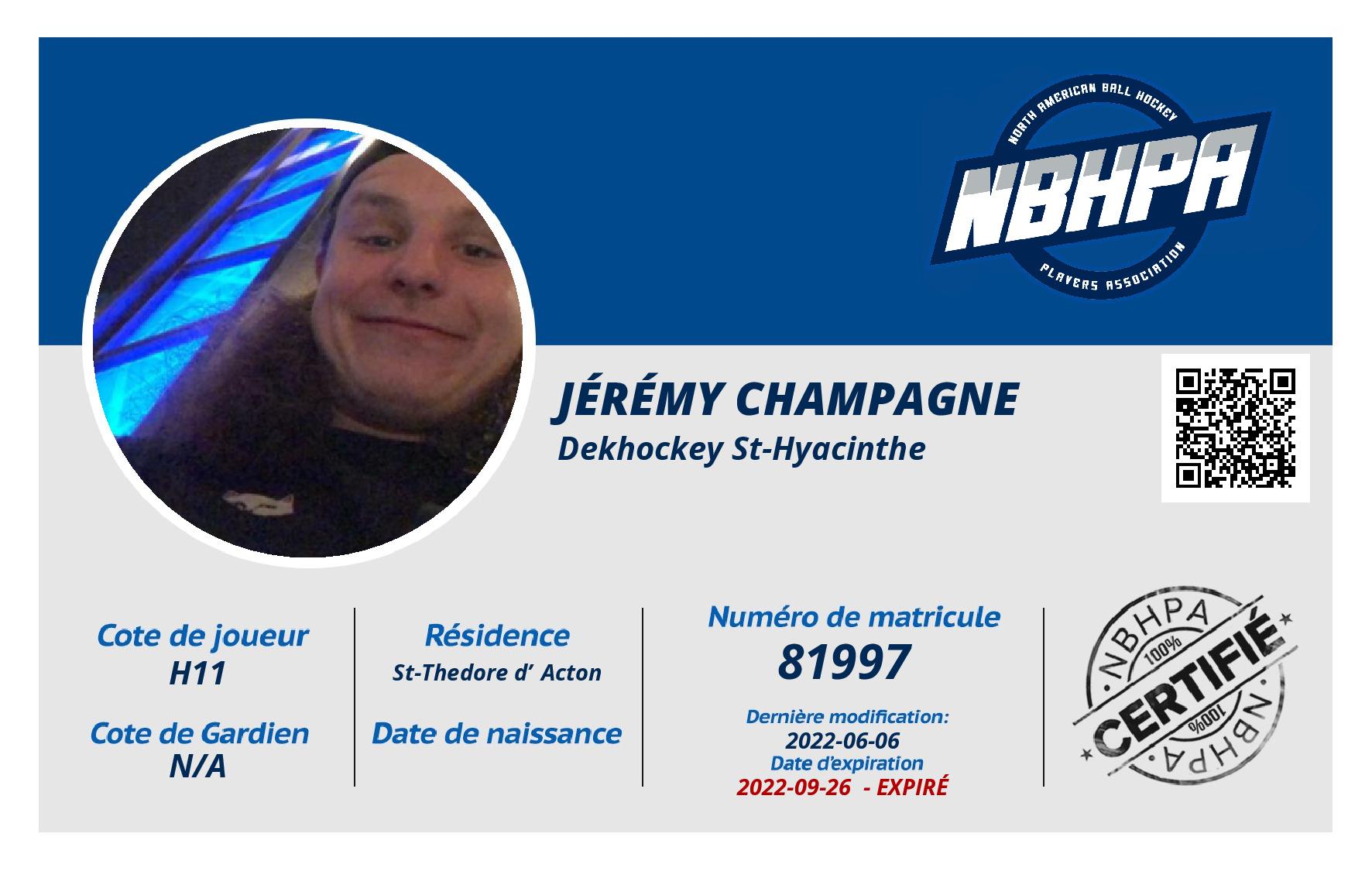 Jérémy Champagne