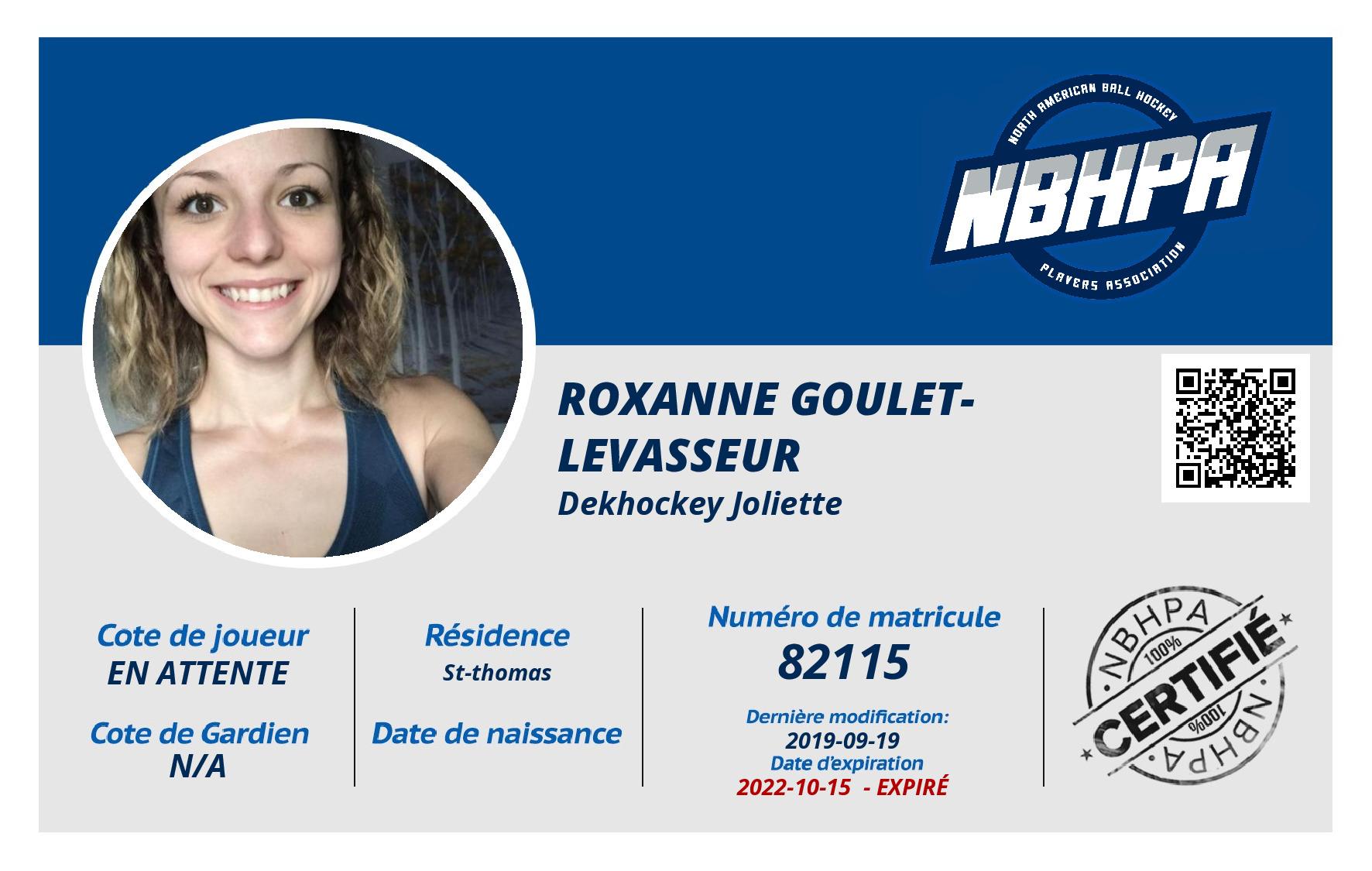 Roxanne Goulet-Levasseur