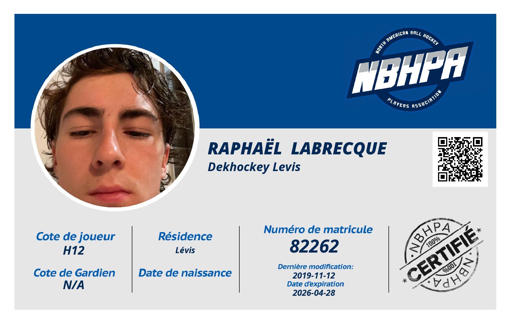 Raphaël  Labrecque
