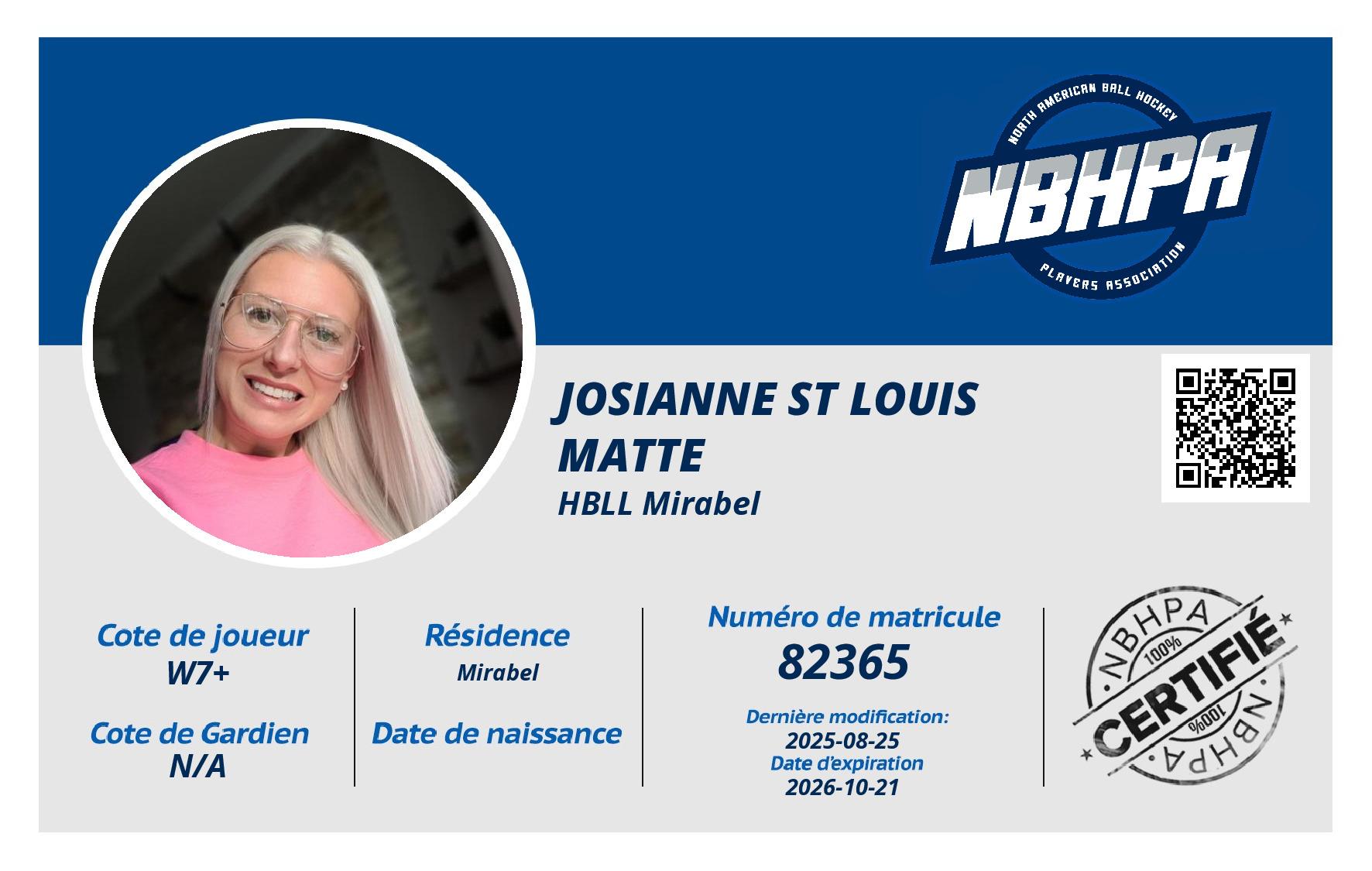 Josianne St louis Matte