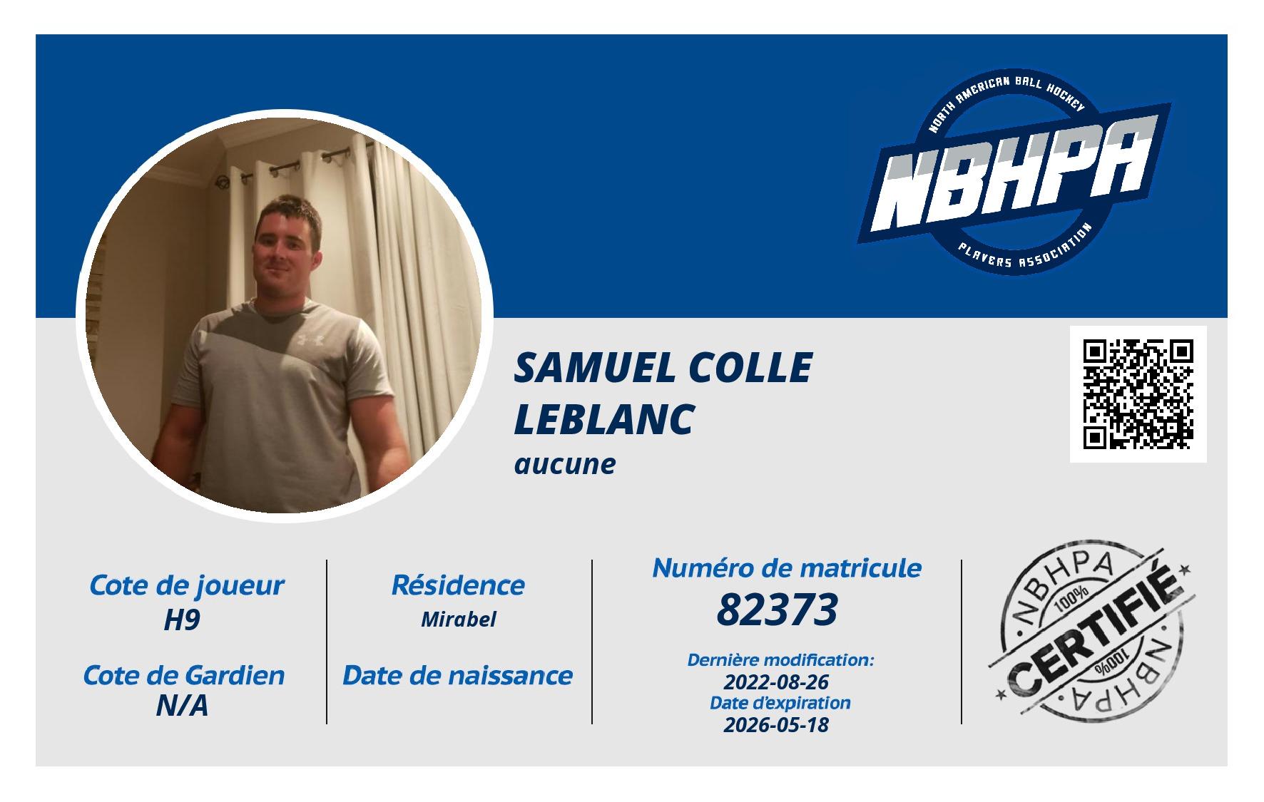 Samuel Colle leblanc