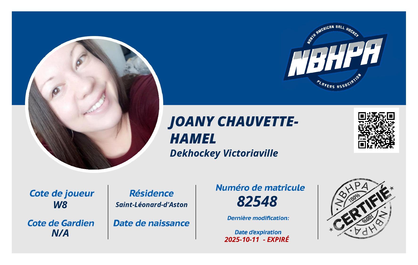 Joany Chauvette-Hamel