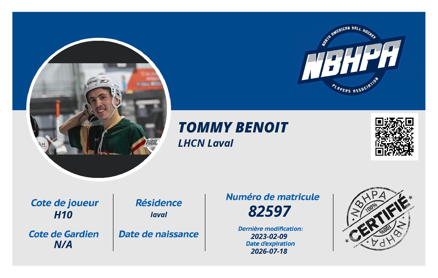 Tommy Benoit
