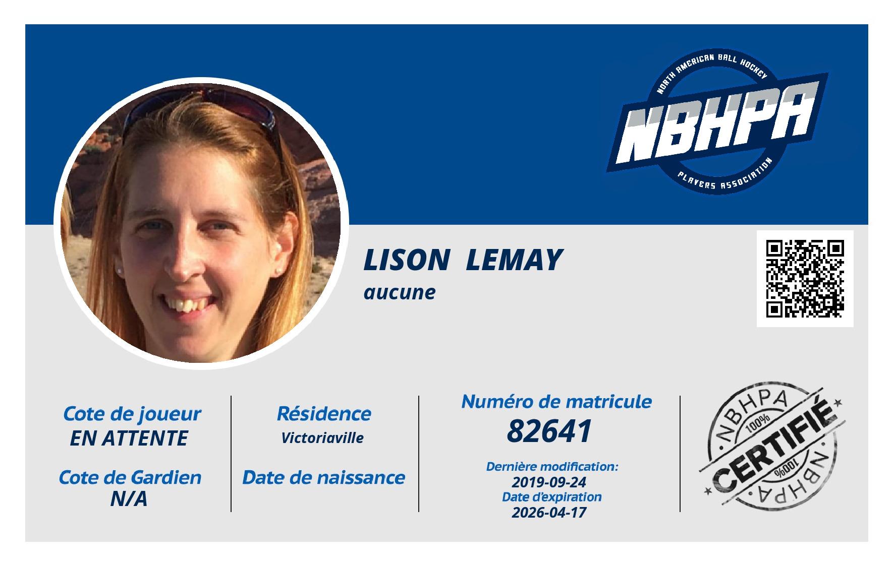 Lison  Lemay 