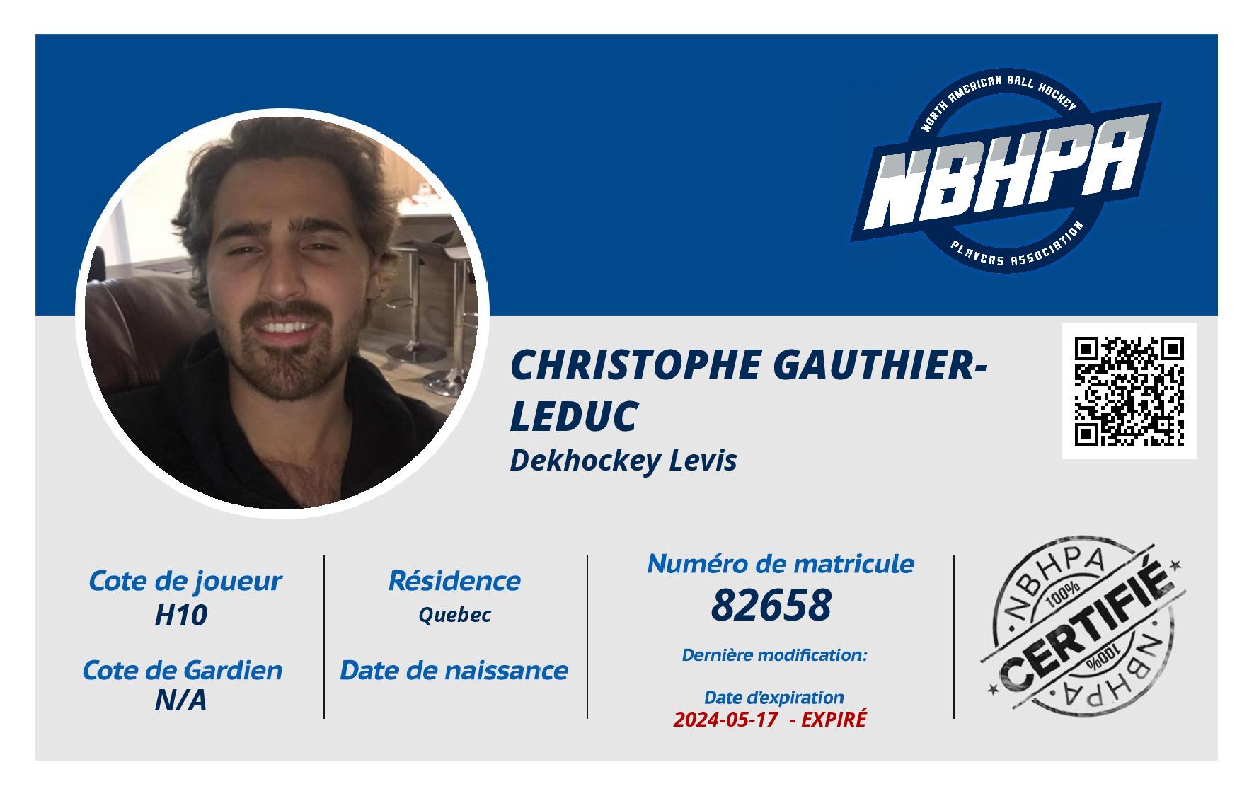 Christophe Gauthier-Leduc