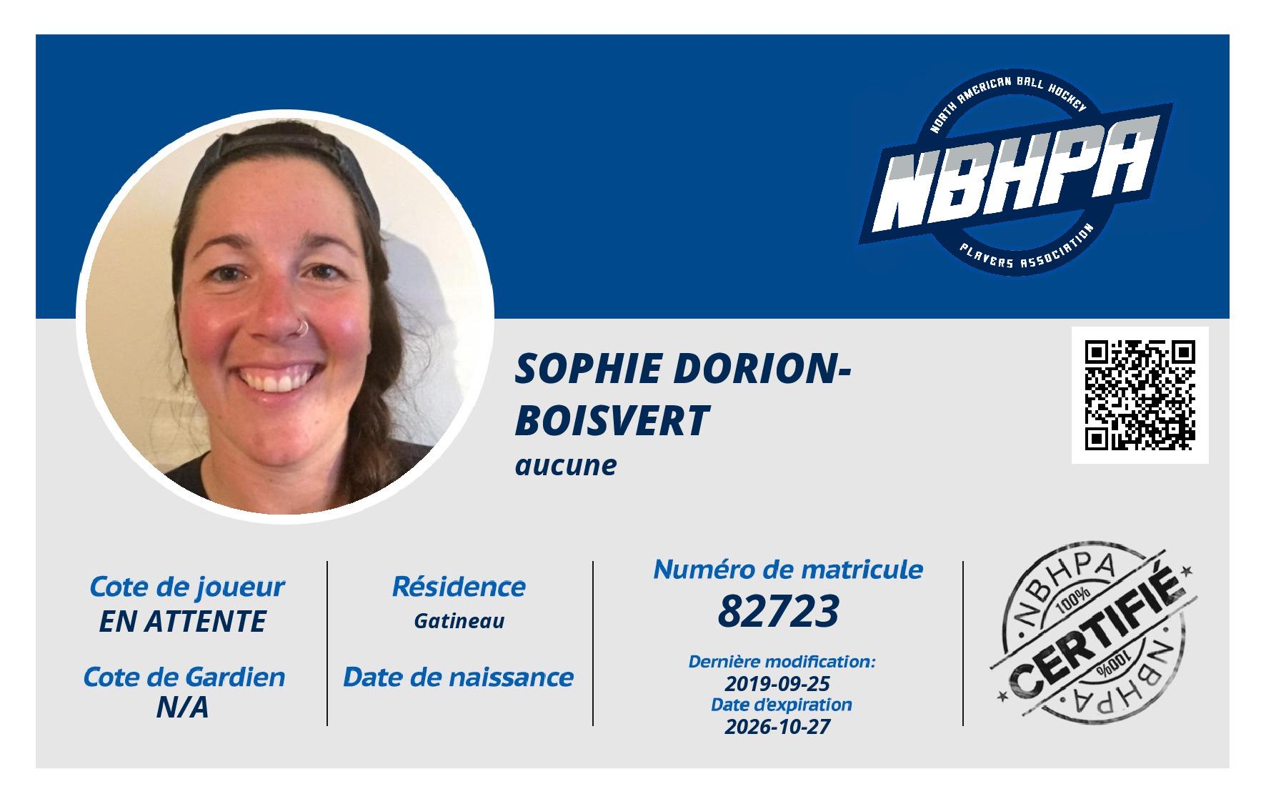 Sophie Dorion-Boisvert