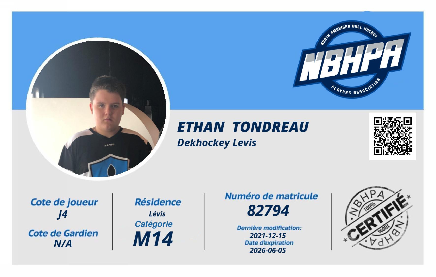 Ethan  Tondreau 