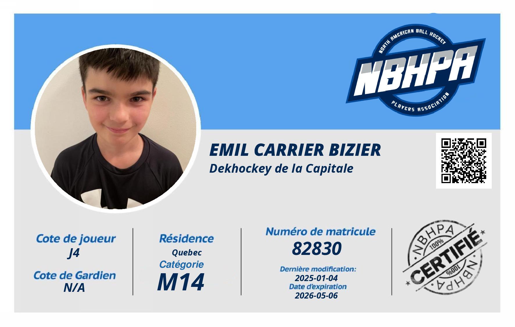 Emil Carrier Bizier