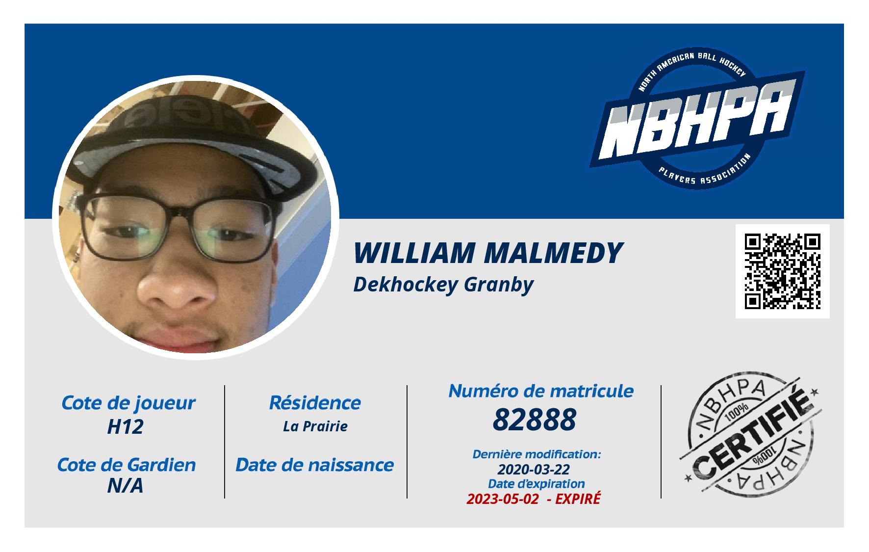 William Malmedy 