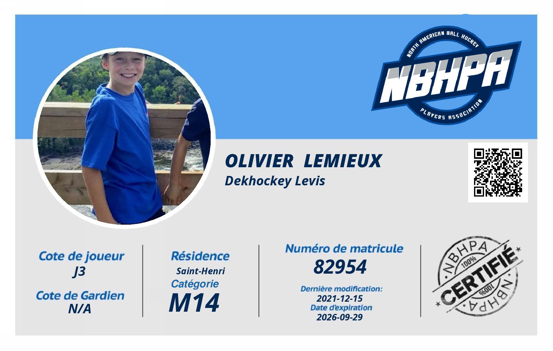 Olivier  Lemieux