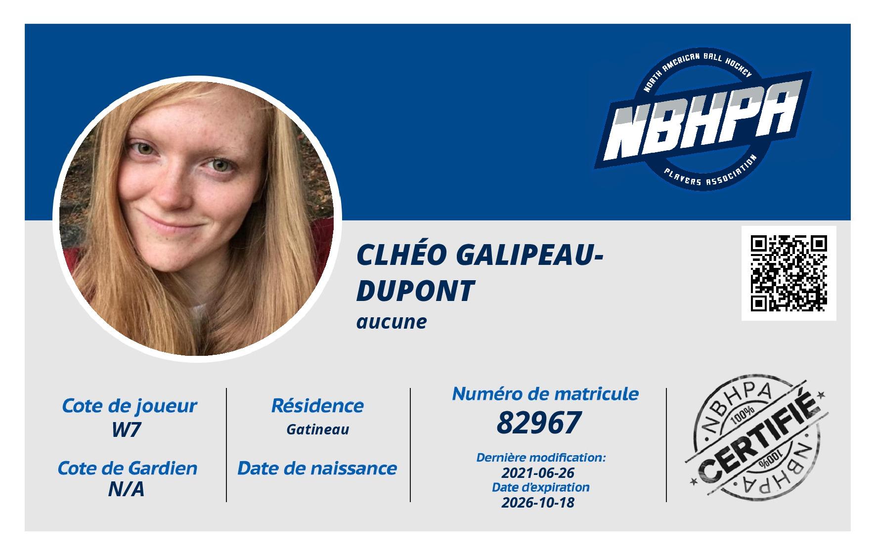 Clhéo Galipeau-Dupont